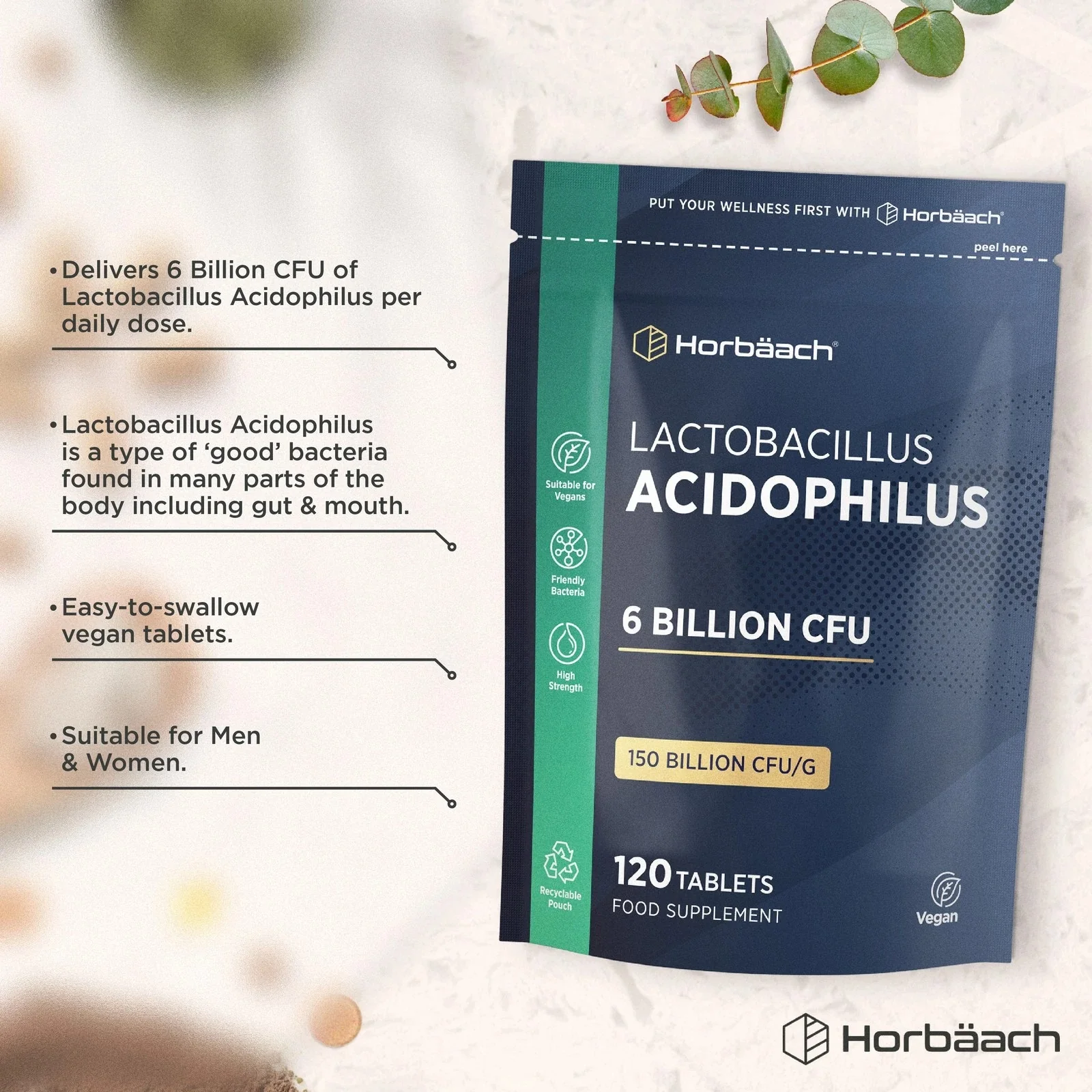 Acidophilus 6 Billion CFU | 120 Tablets - Image 2