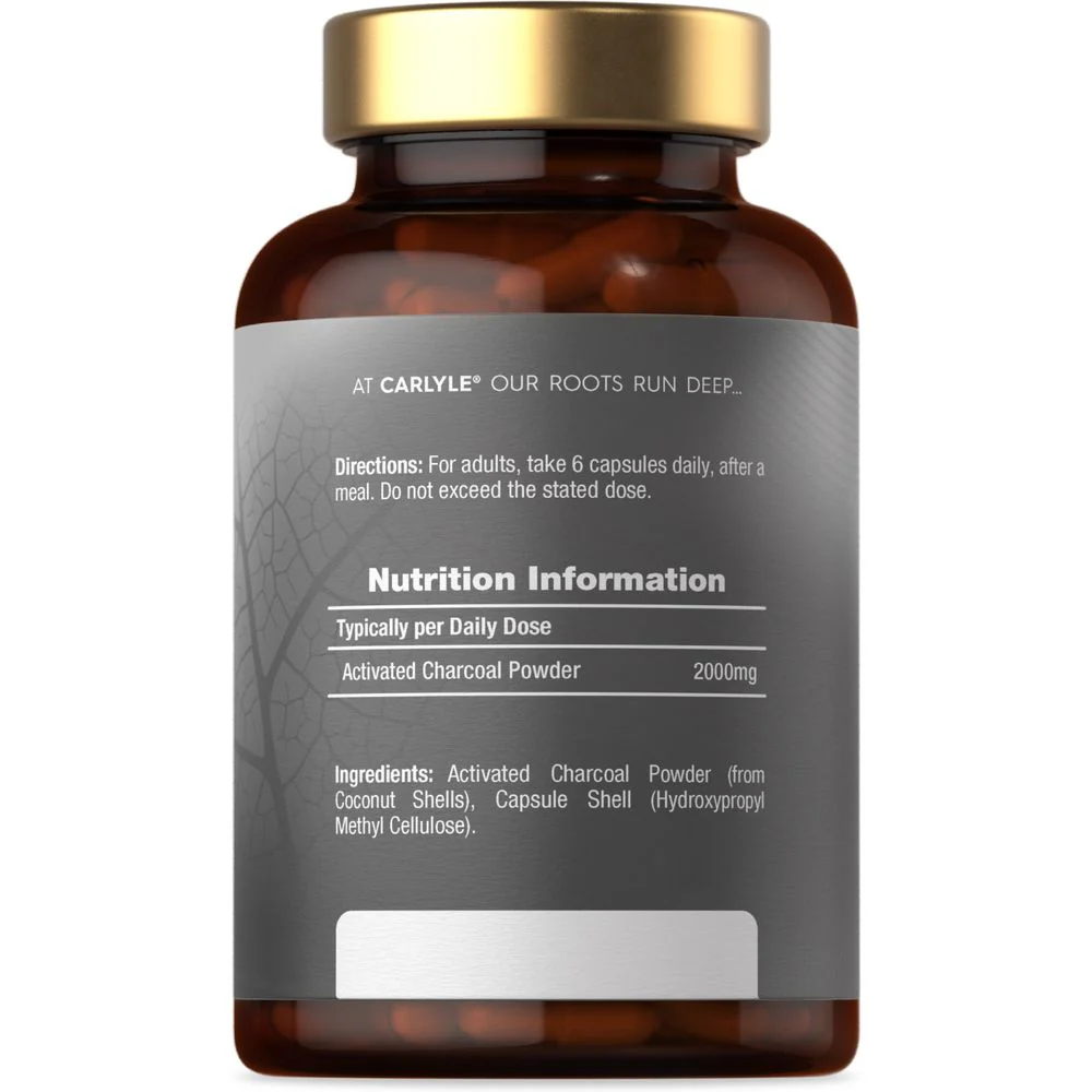Activated Charcoal 2000 mg | 200 Capsules - Image 4