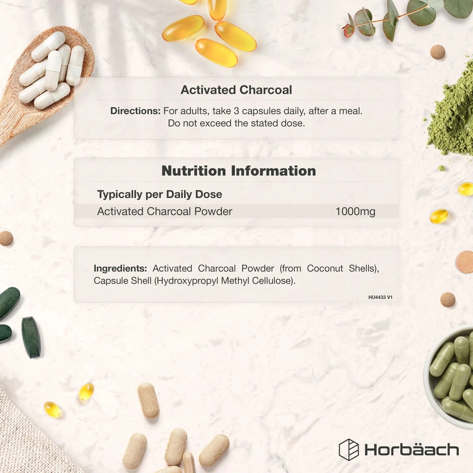Activated Charcoal 1000 mg | 120 Capsules - Image 3