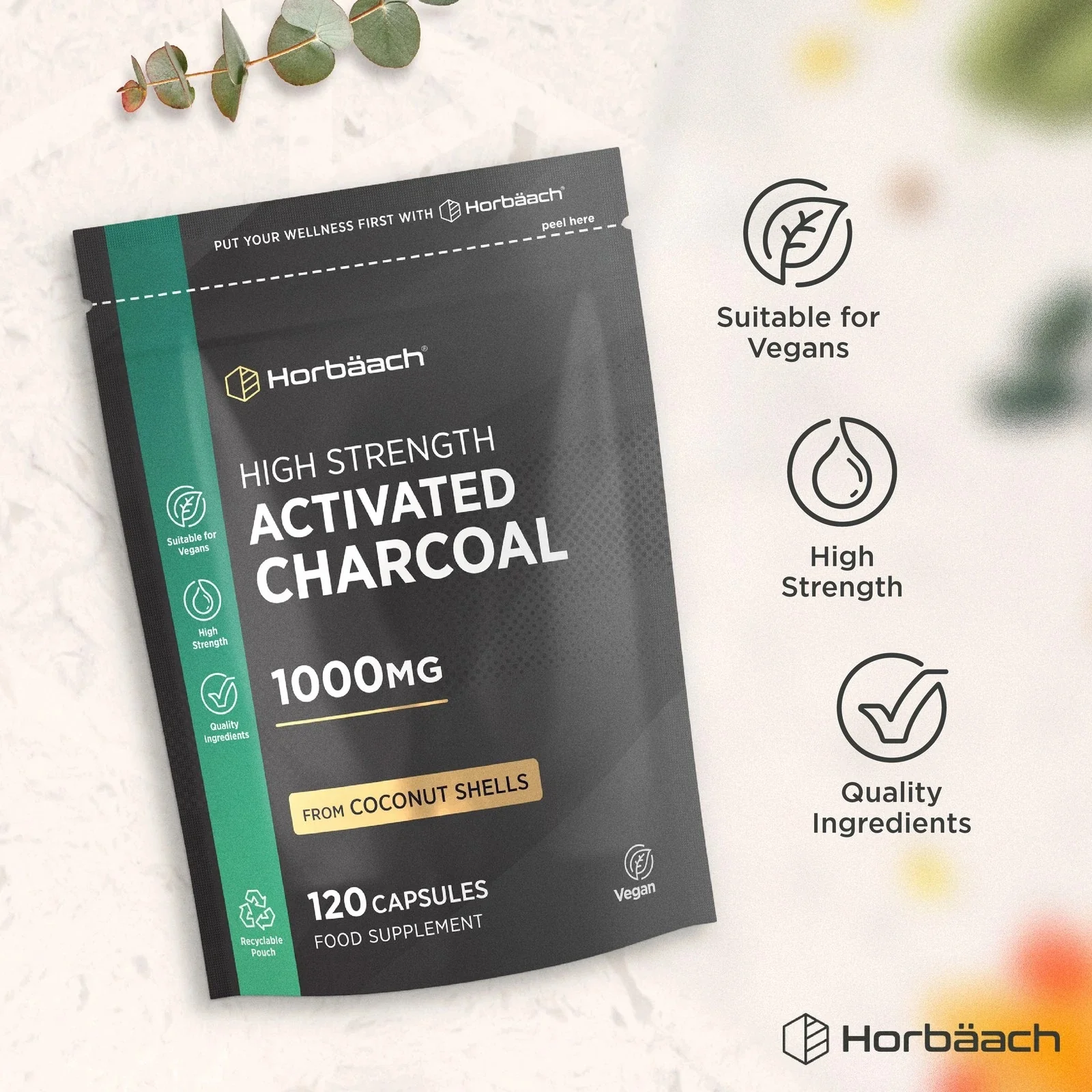 Activated Charcoal 1000 mg | 120 Capsules - Image 5