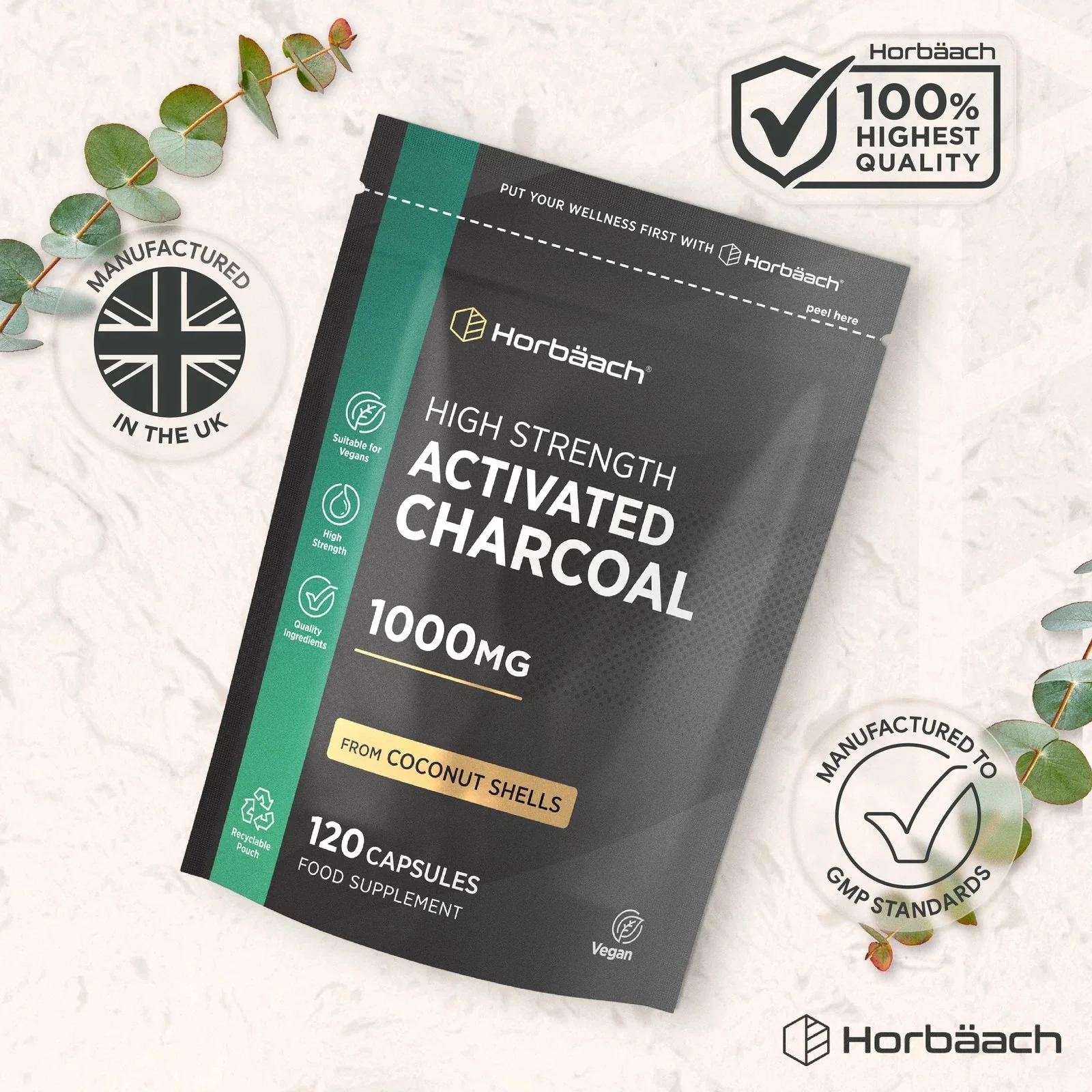 Activated Charcoal 1000 mg | 120 Capsules - Image 6