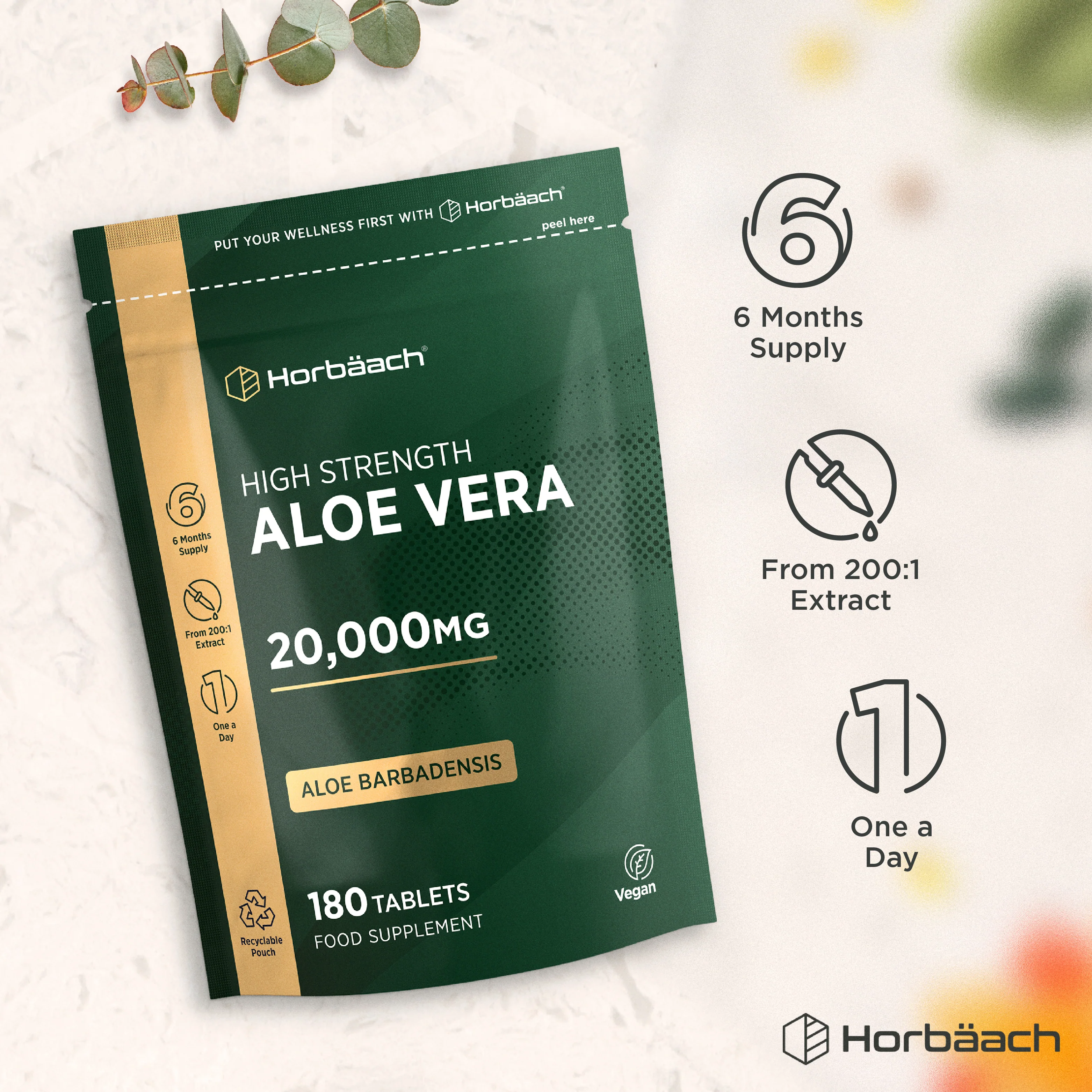 Aloe Vera 20,000 mg | 180 Tablets - Image 4