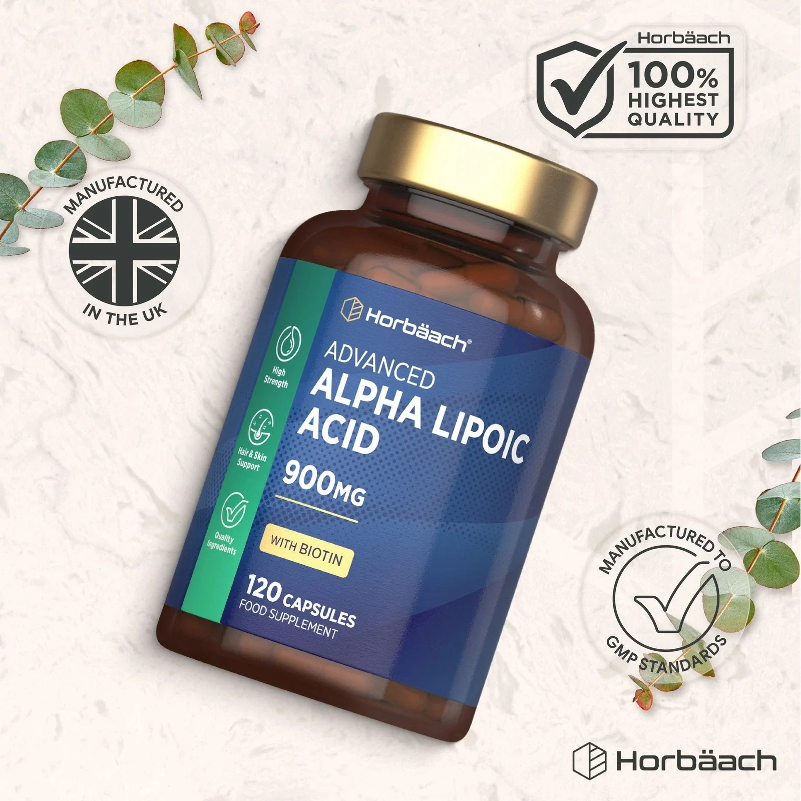 Alpha Lipoic Acid 900 mg with Biotin | 120 Capsules - Image 5