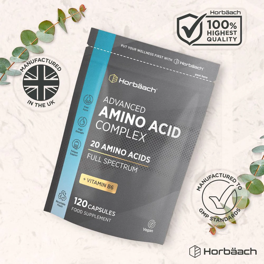 Amino Acid Complex with Vitamin B6 | 120 Capsules - Image 6