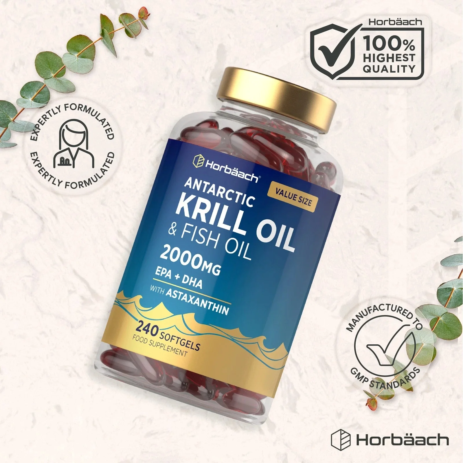 Antarctic Krill Oil 2000 mg | 240 Softgels - Image 6