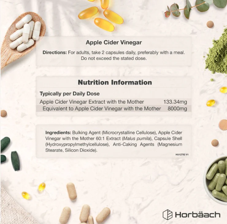 Apple Cider Vinegar 8000 mg | 180 Capsules - Image 3