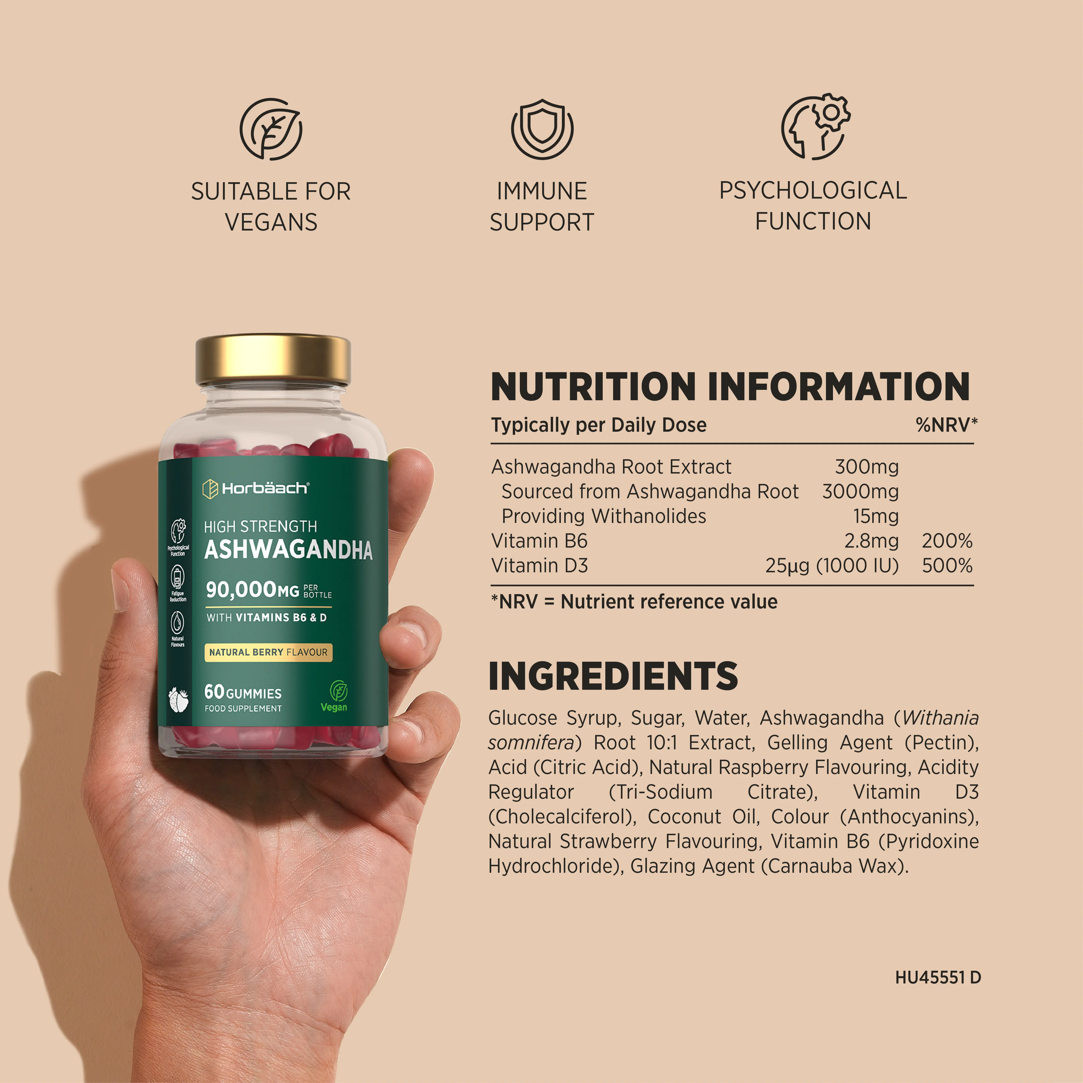 Ashwagandha 90,000 mg | 60 Gummies - Image 3