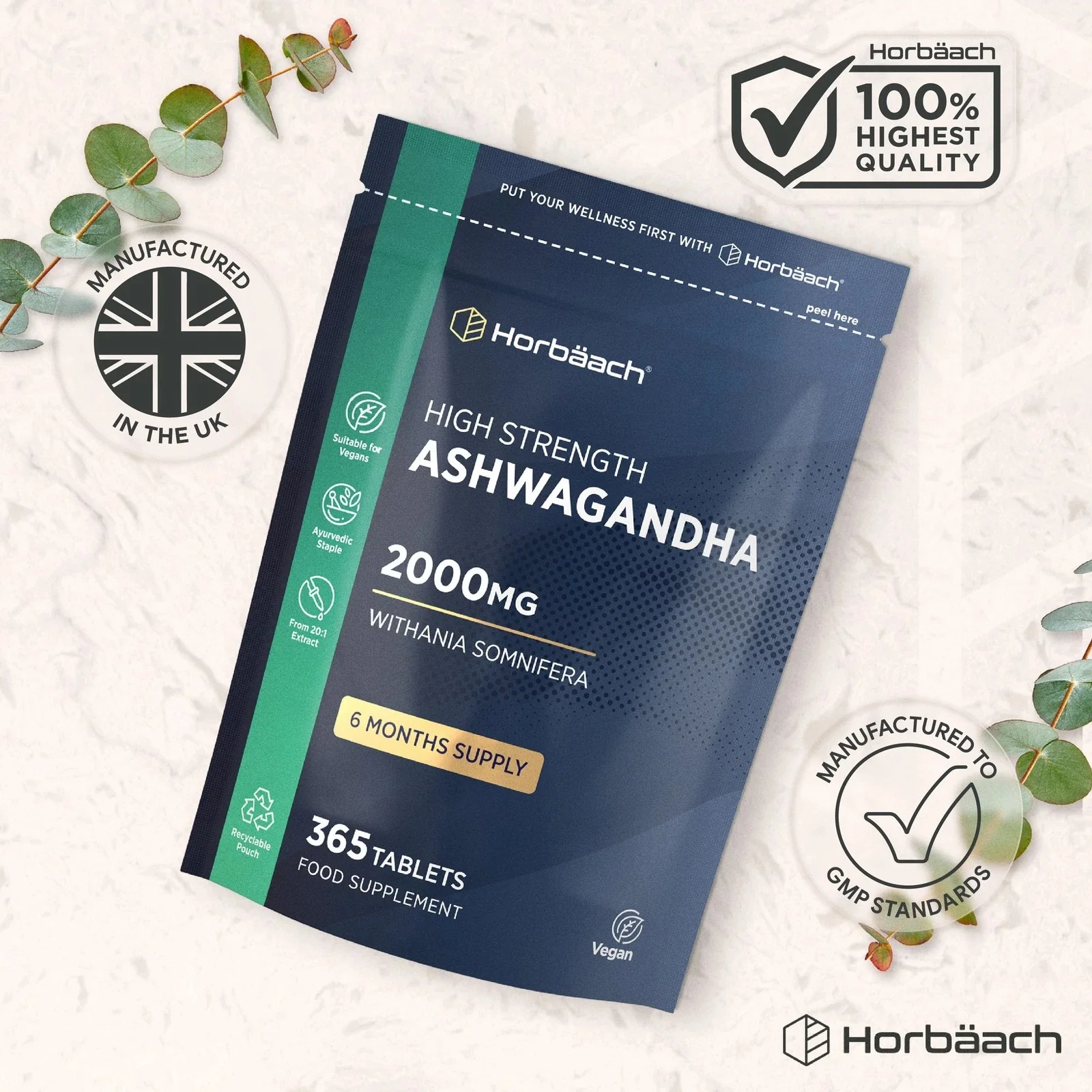 Ashwagandha 2000 mg | 365 Tablets - Image 4