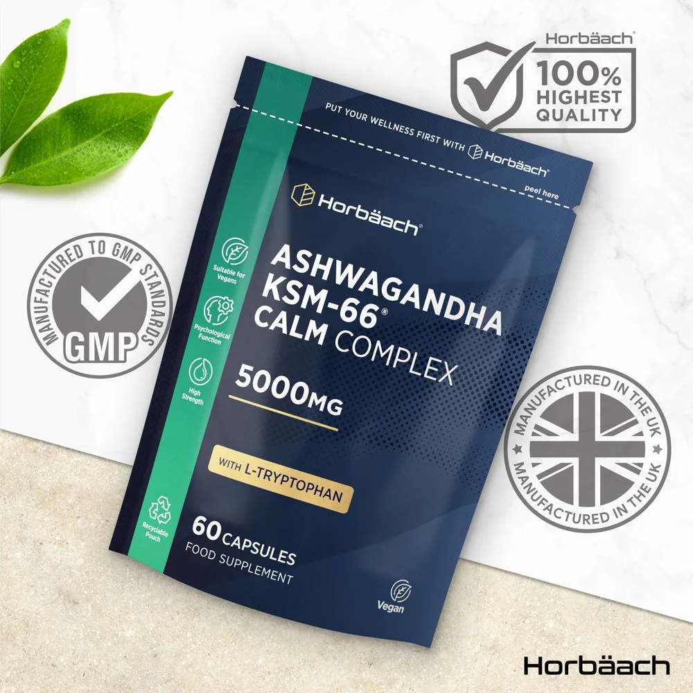 Ashwagandha KSM-66 Calm Complex 5000 mg | 60 Capsules - Image 5