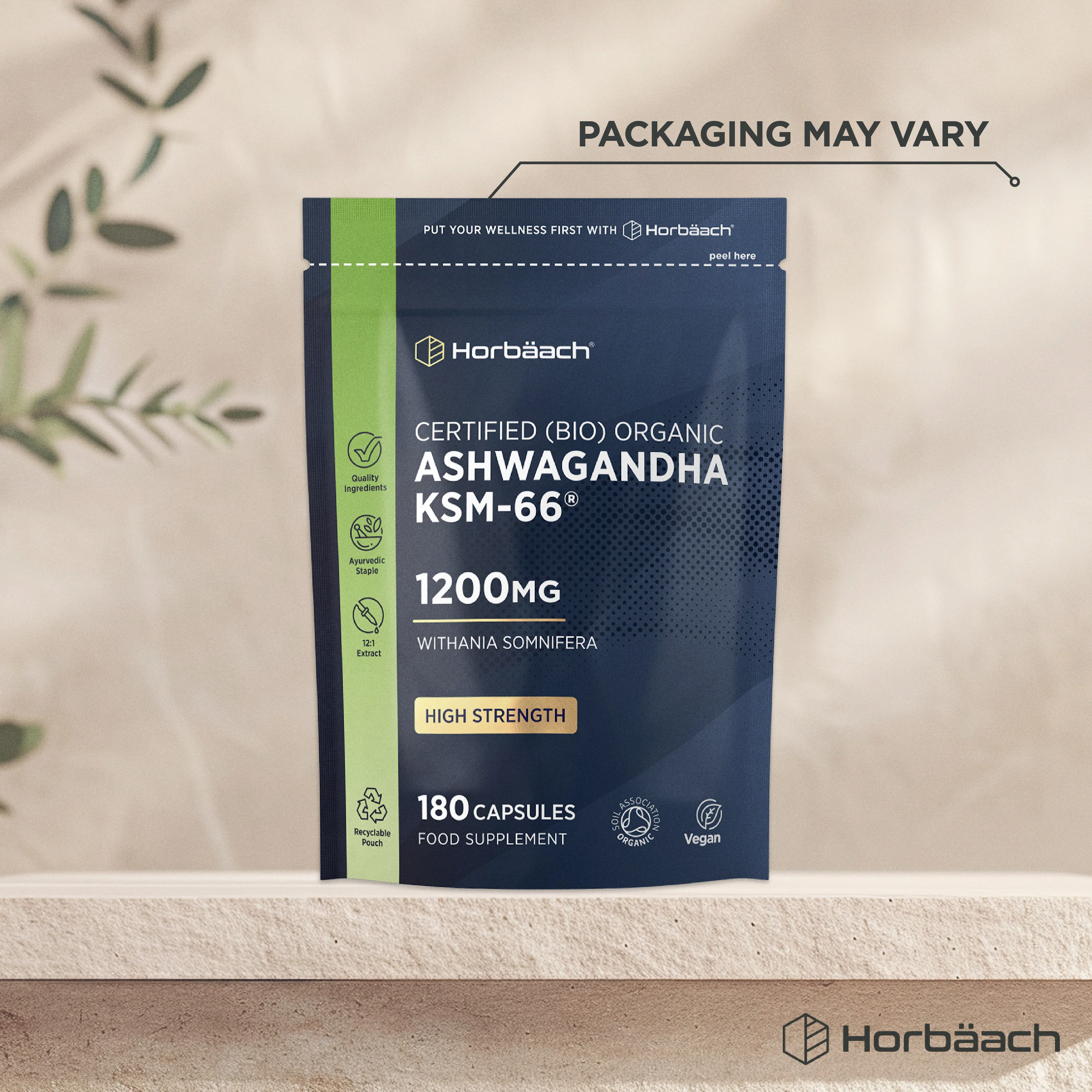 Ashwagandha KSM-66 1200 mg | Organic | 120 Capsules - Image 4
