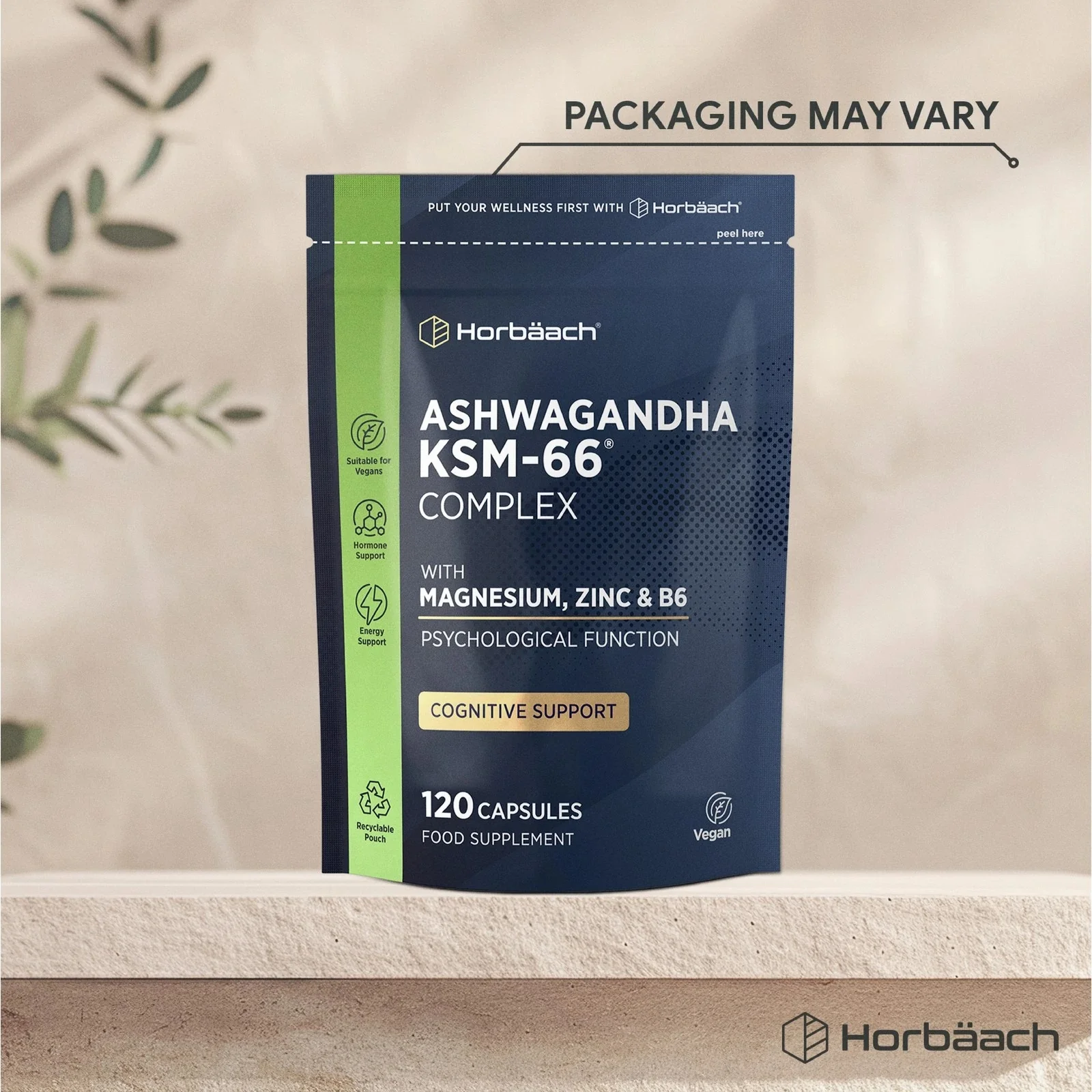 Ashwagandha KSM-66 Complex with Magnesium, Zinc & Vitamin B6 | 120 Capsules - Image 4