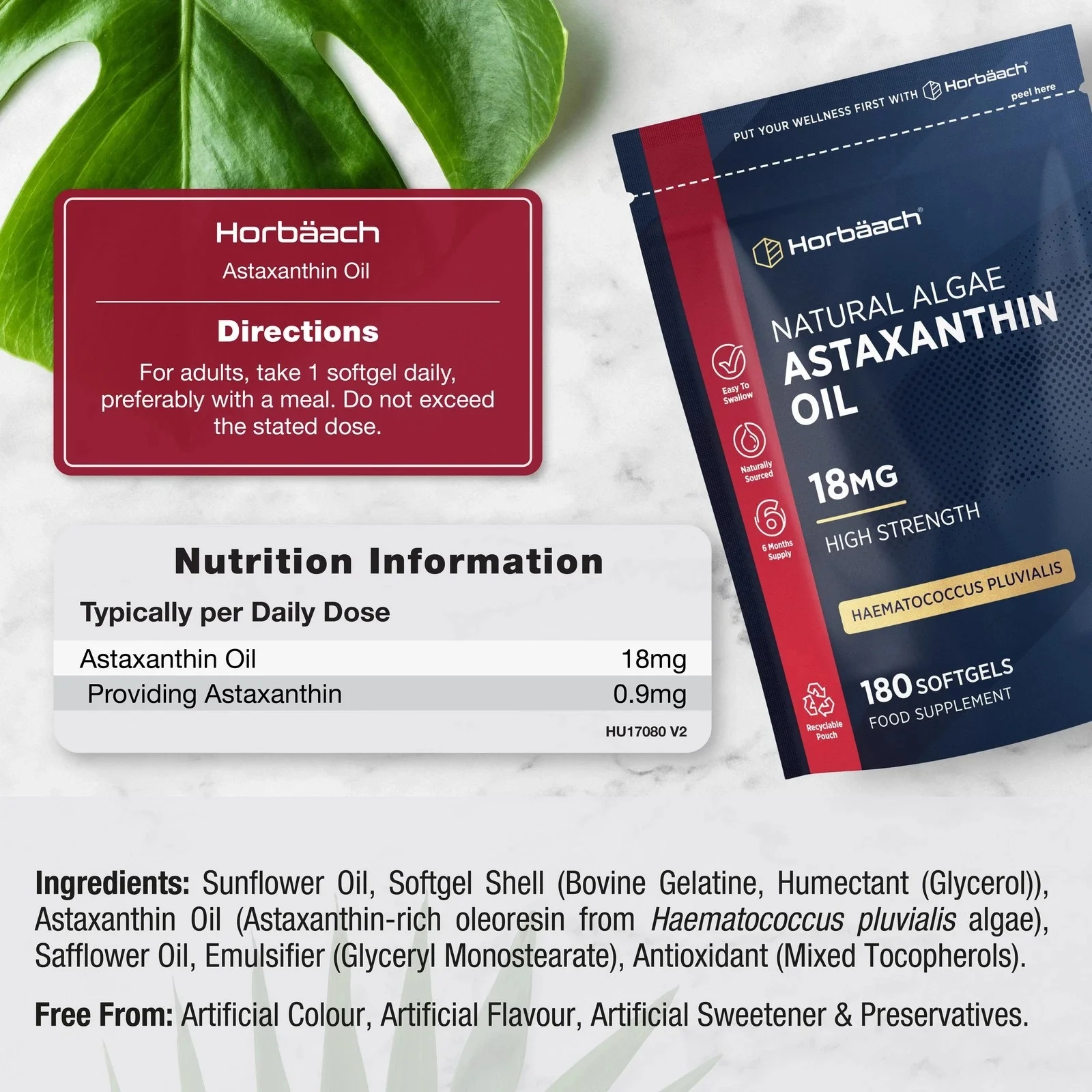 Astaxanthin 18 mg | 180 Softgels - Image 3