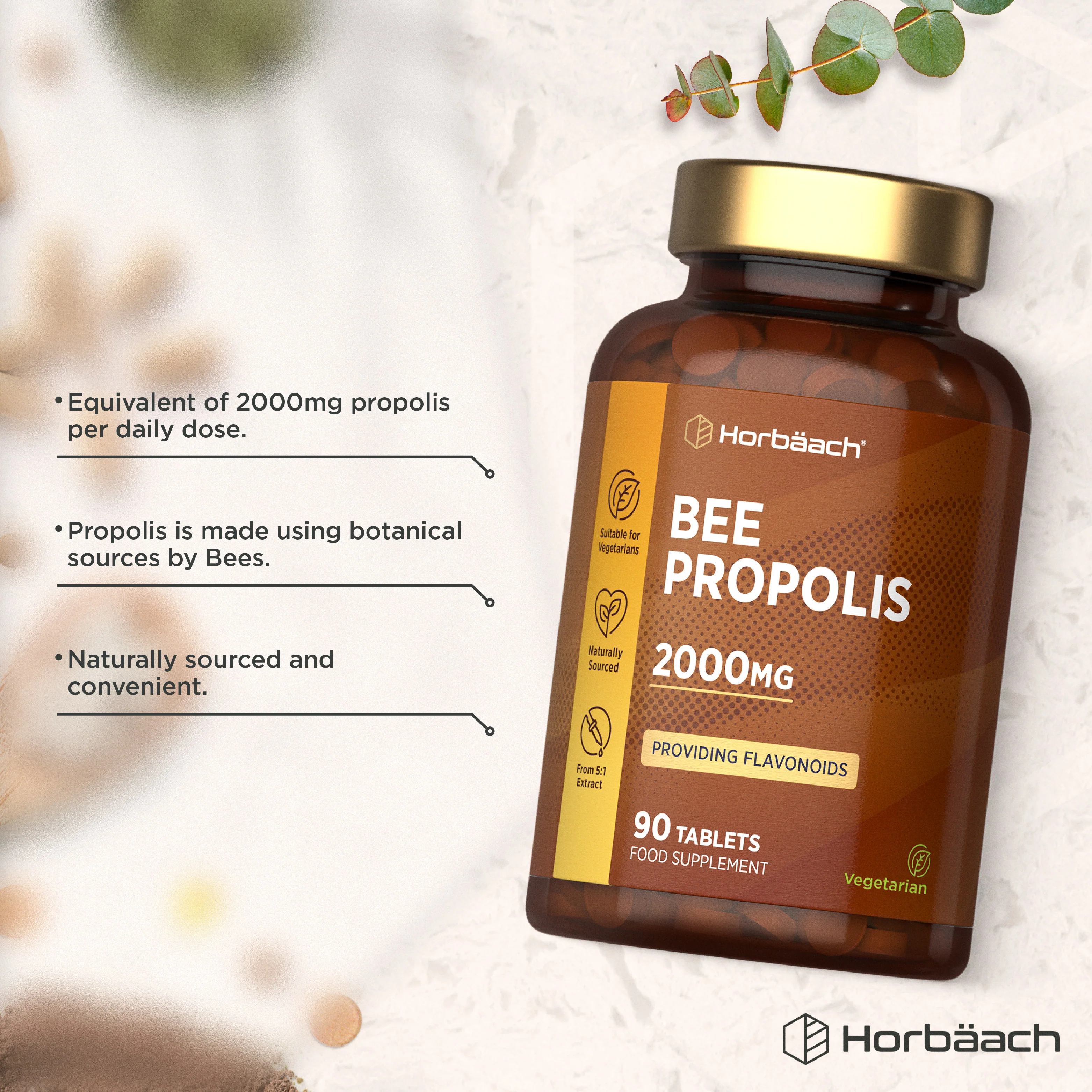 Bee Propolis 2000 mg | 90 Tablets - Image 2