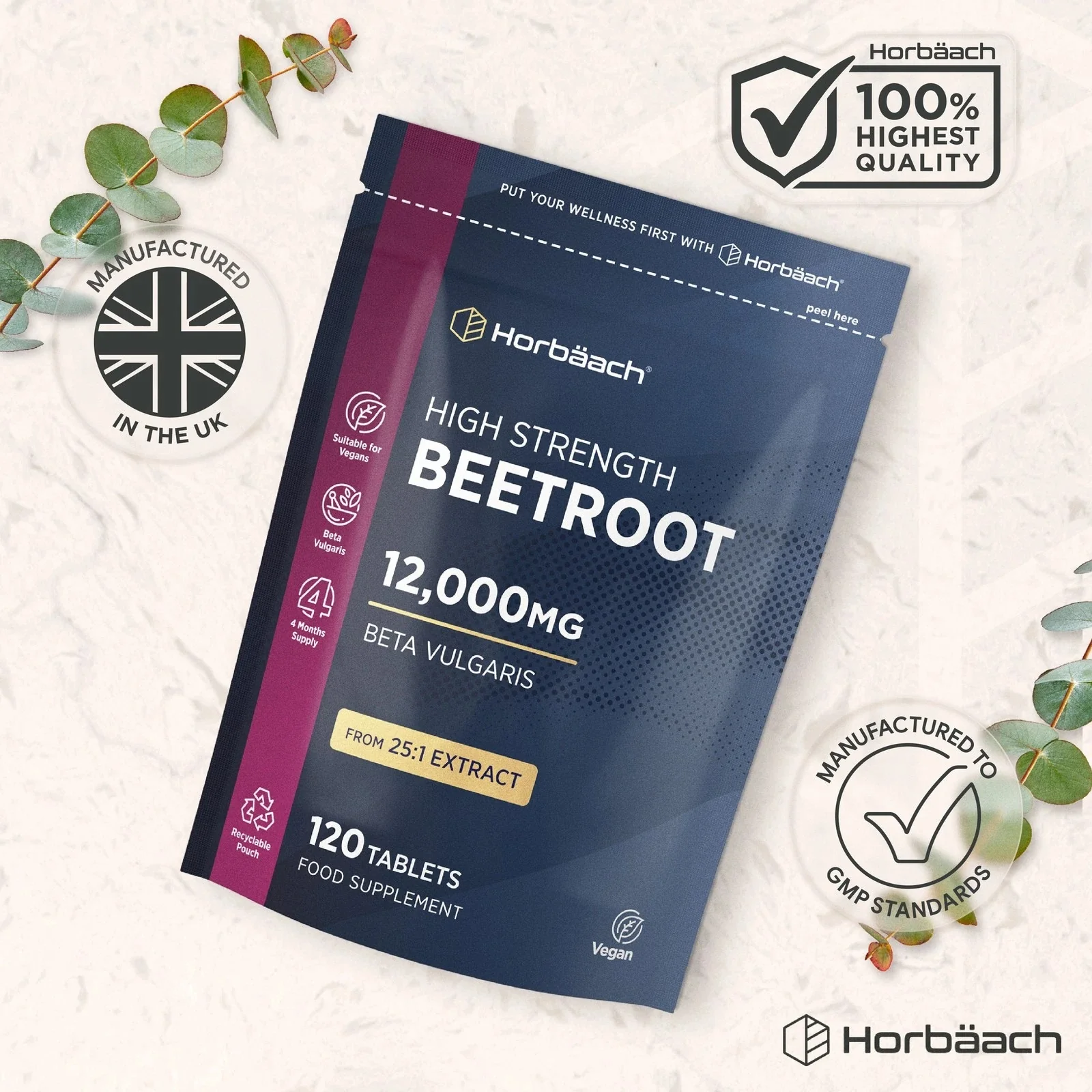 Beetroot 12,000 mg | 120 Tablets - Image 6