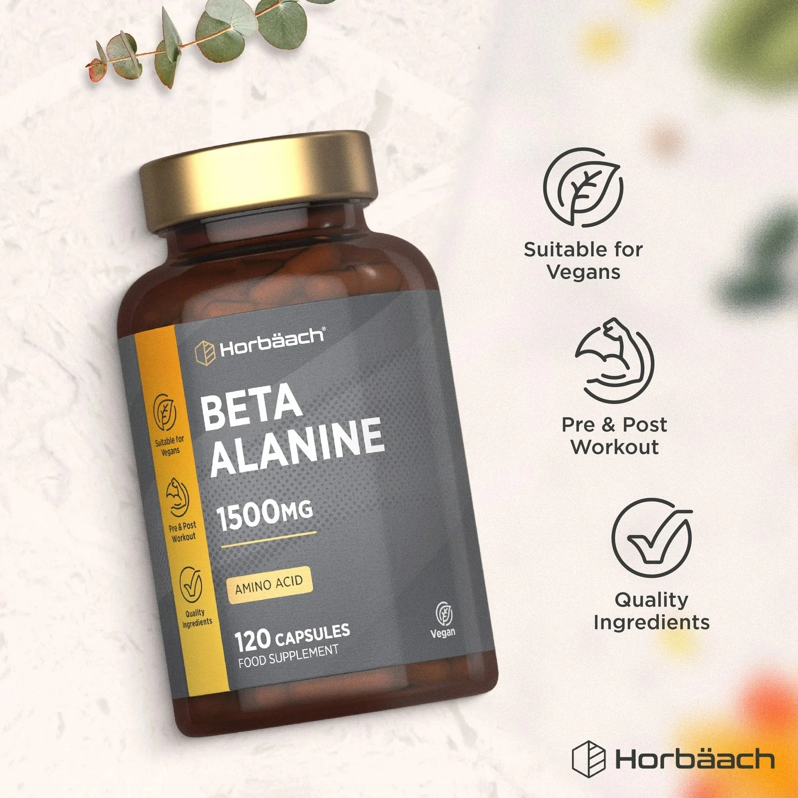 Beta Alanine 1500 mg | 120 Capsules - Image 5
