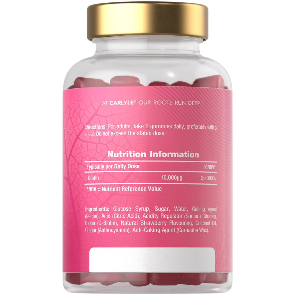 Biotin 10,000 mcg | 120 Gummies - Image 4