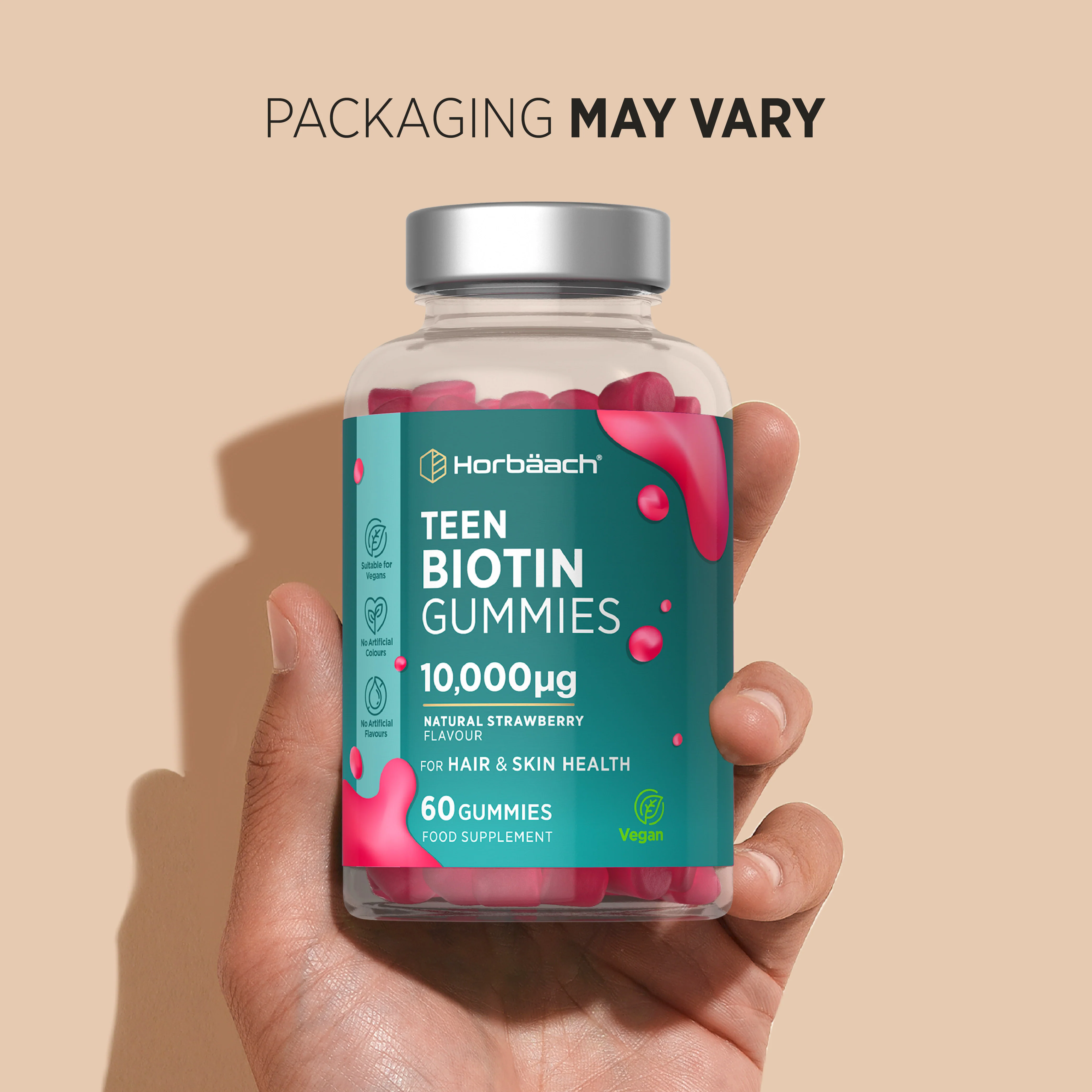 Biotin for Teens 10,000 ug | 60 Gummies - Image 7