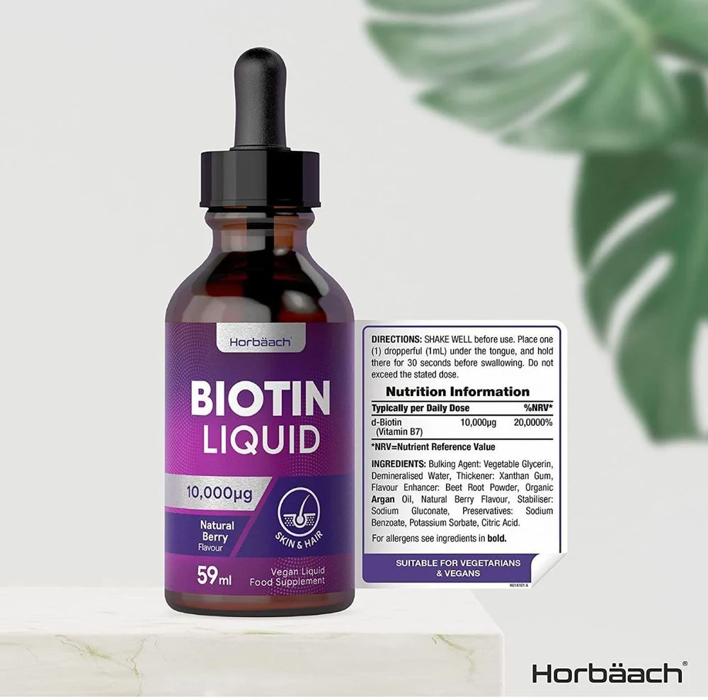 Biotin Liquid 10,000 mcg | 59 ml - Image 3