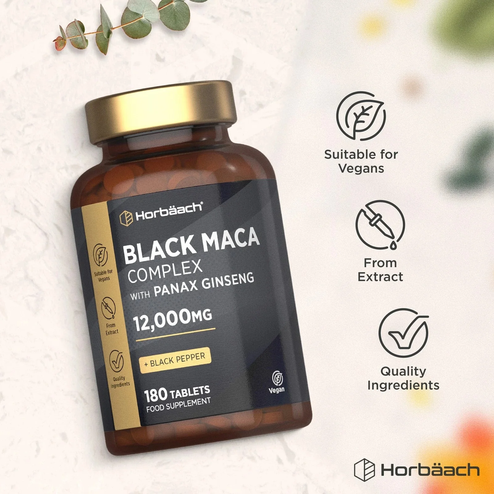 Black Maca Root Complex 12,000 mg | 180 Tablets - Image 5