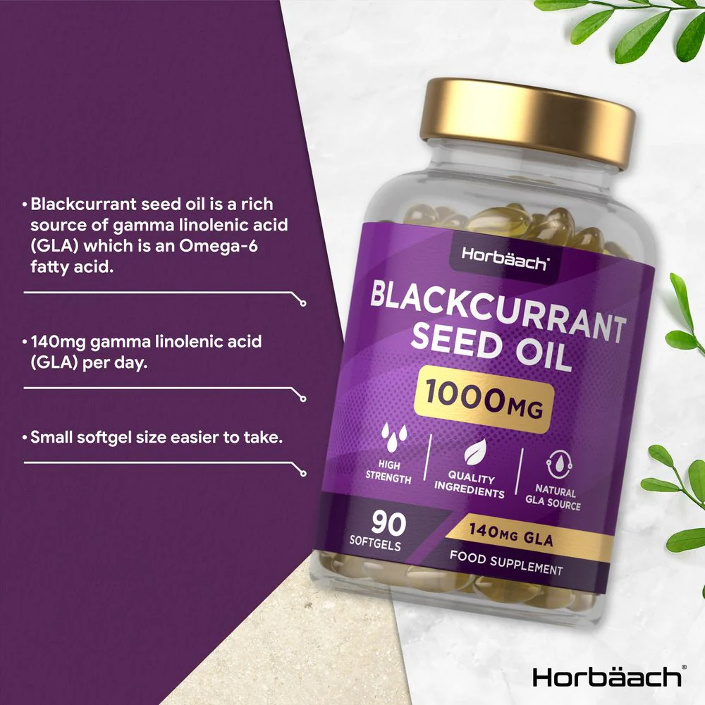 Blackcurrant Seed Oil 1000 mg | 90 Softgels - Image 2