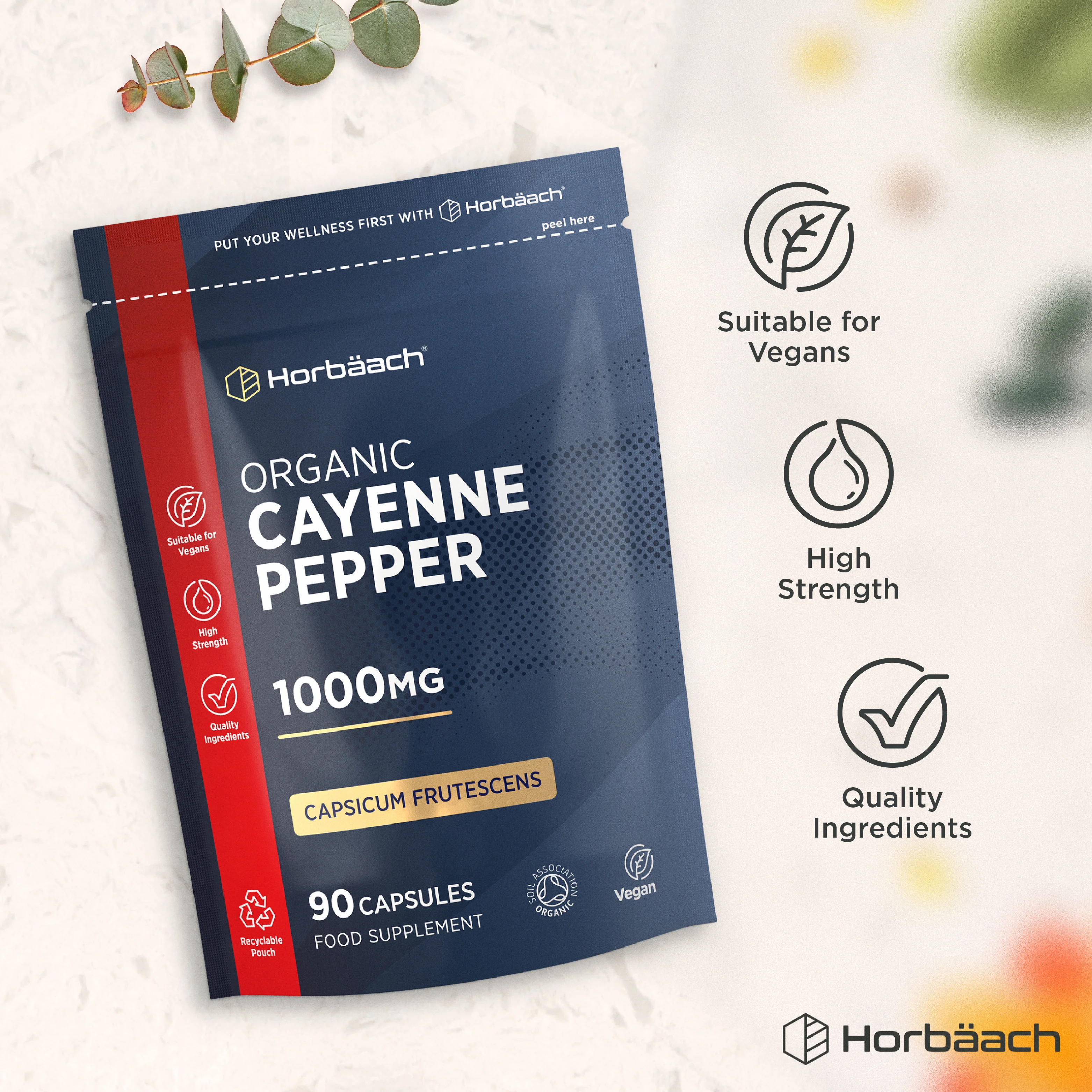 Cayenne Pepper 1000 mg | Organic | 90 Capsules - Image 5