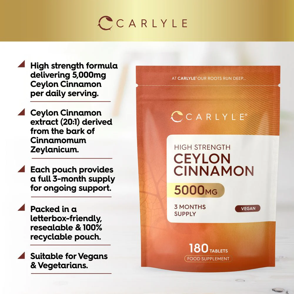 Ceylon Cinnamon 5000 mg | 180 Tablets - Image 3