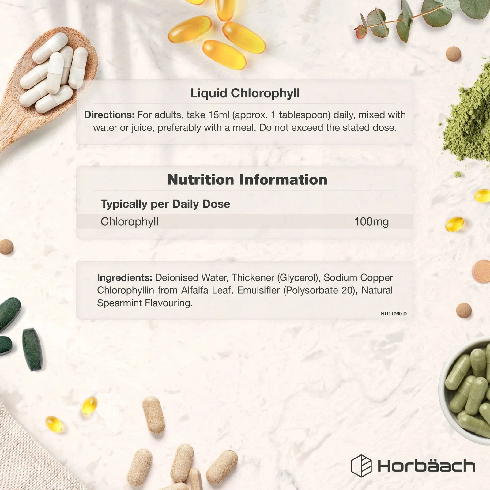 Chlorophyll Liquid 100 mg | 473 ml - Image 3