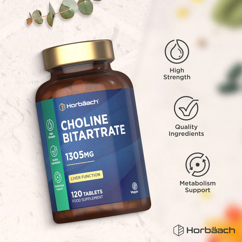 Choline Bitartrate 1305 mg | 120 Tablets - Image 5