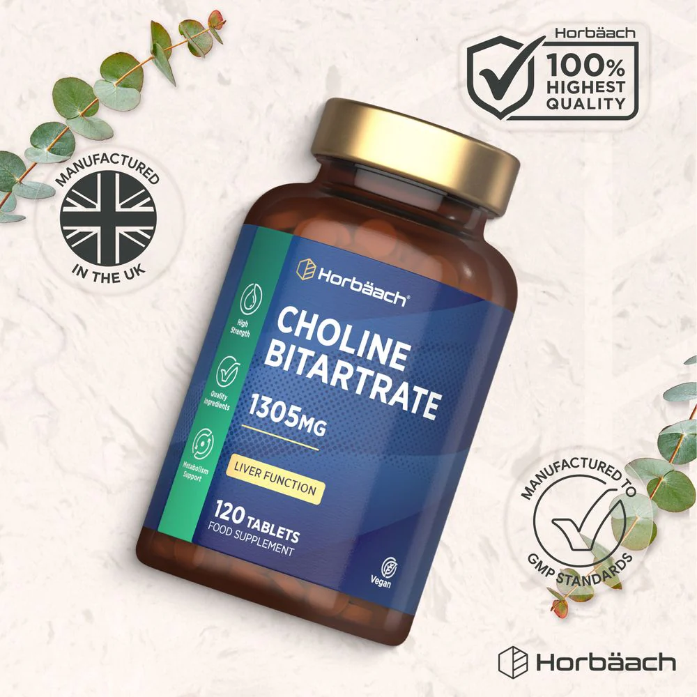 Choline Bitartrate 1305 mg | 120 Tablets - Image 6