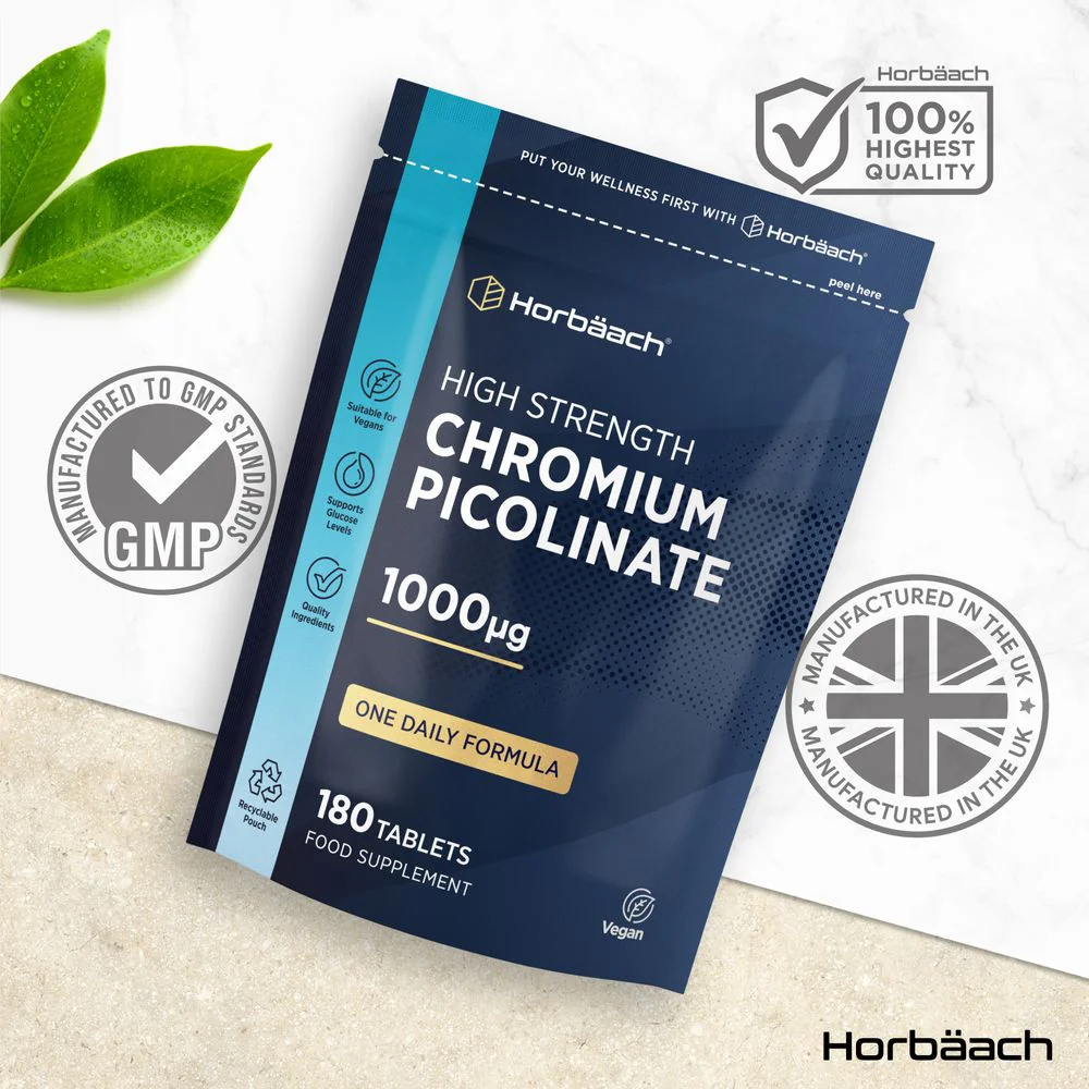 Chromium Picolinate 1000 mcg | 180 Tablets - Image 4