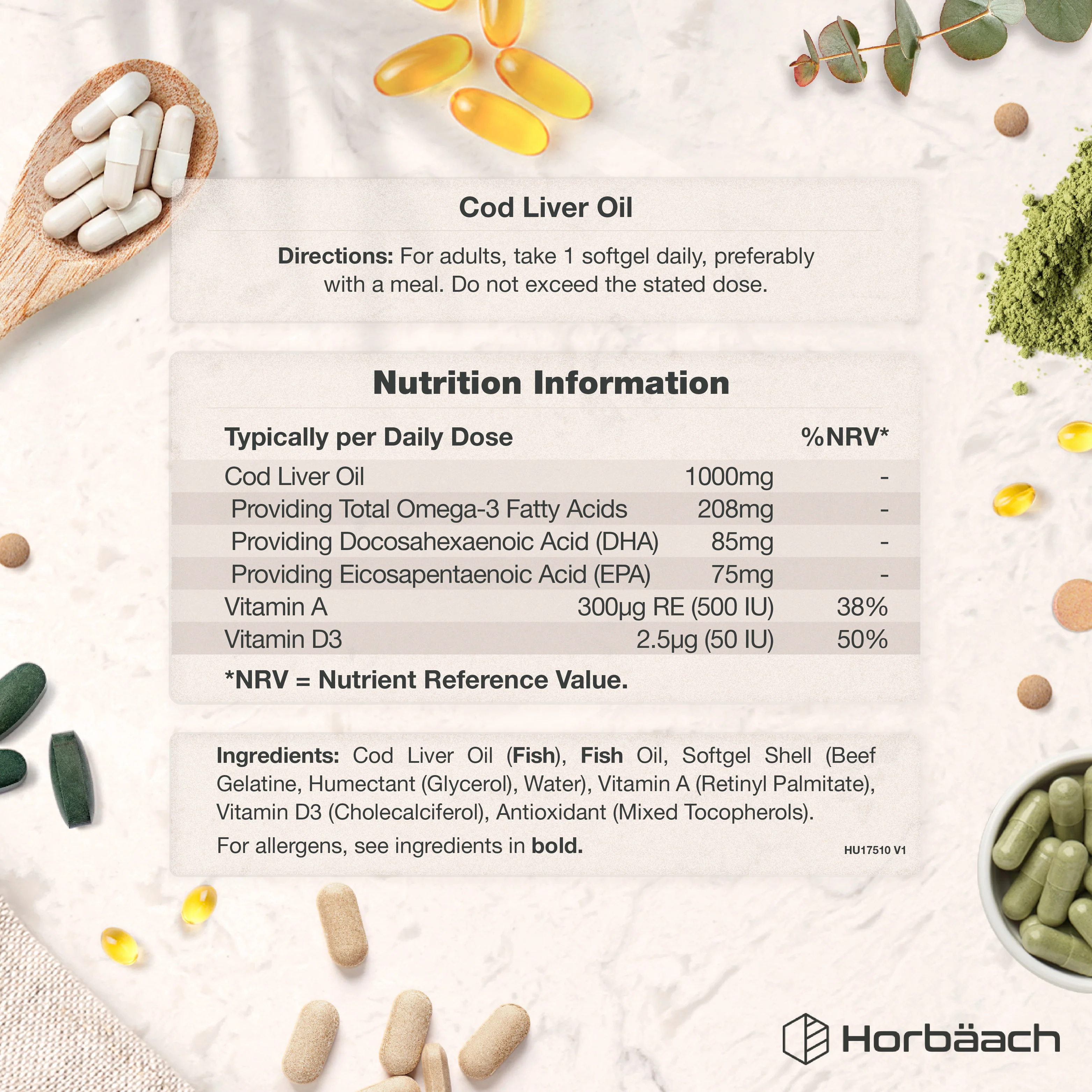 Cod Liver Oil 1000 mg | 180 Softgels - Image 3