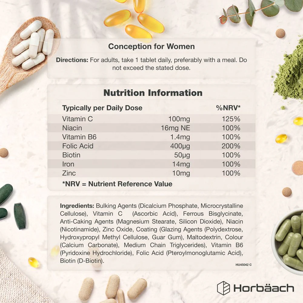 Conception for Women Complex | 90 Tablets - Image 3