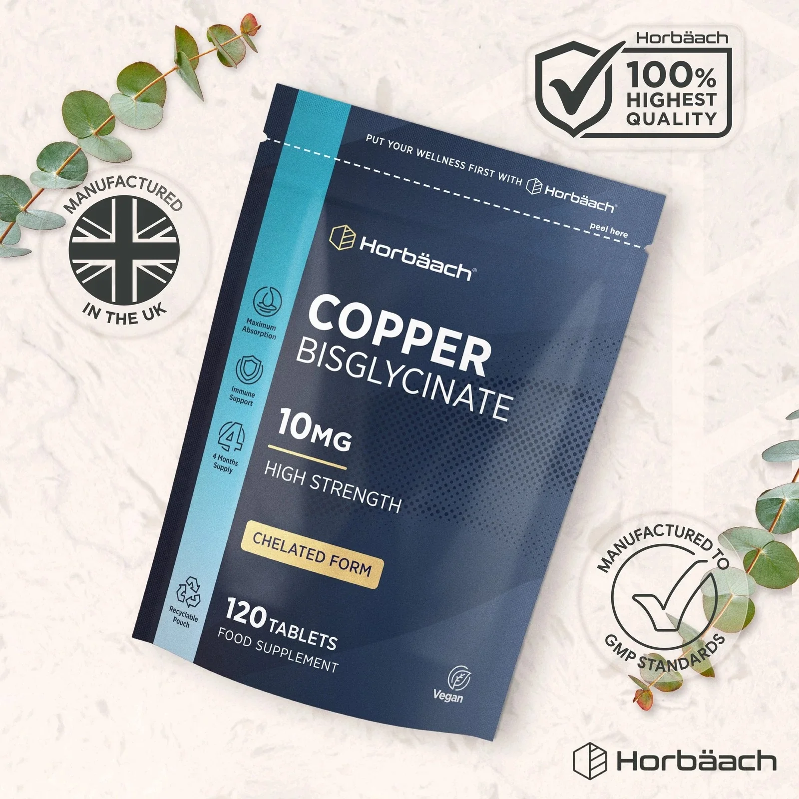 Copper Bisglycinate 10 mg | 120 Tablets - Image 5
