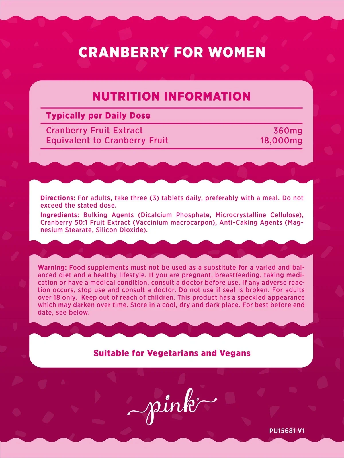 Cranberry 18,000 mg for Women | 240 Tablets - Image 3