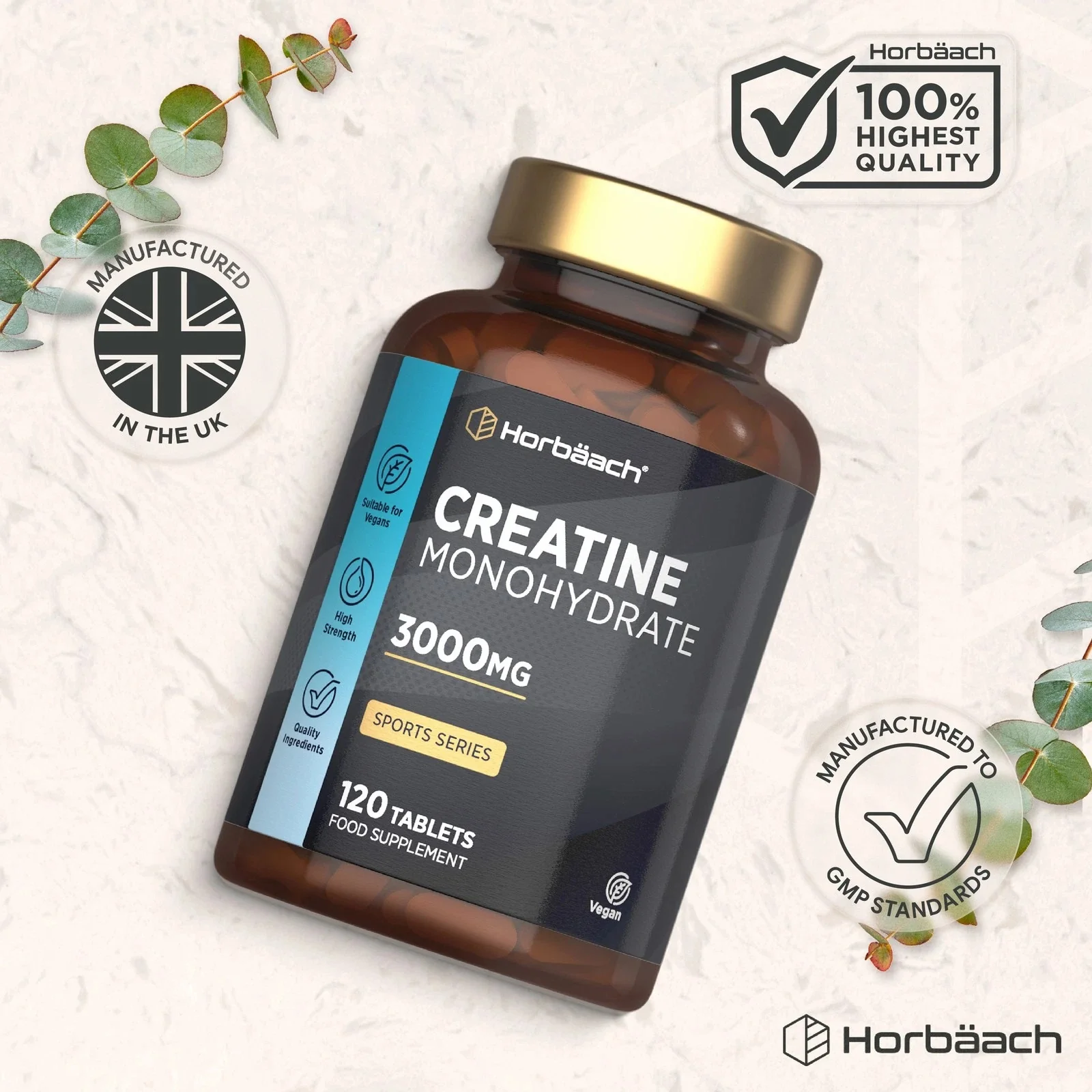 Creatine Monohydrate 3000 mg | 120 Tablets - Image 6