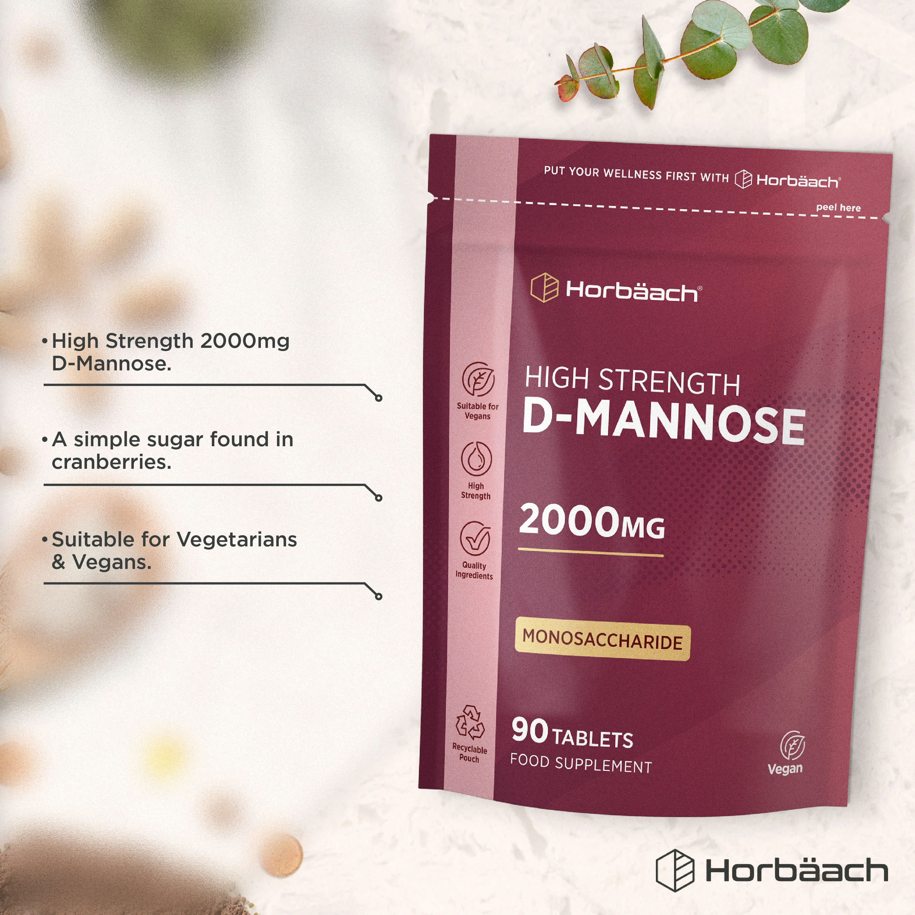 D-Mannose 2000 mg | 90 Tablets - Image 2