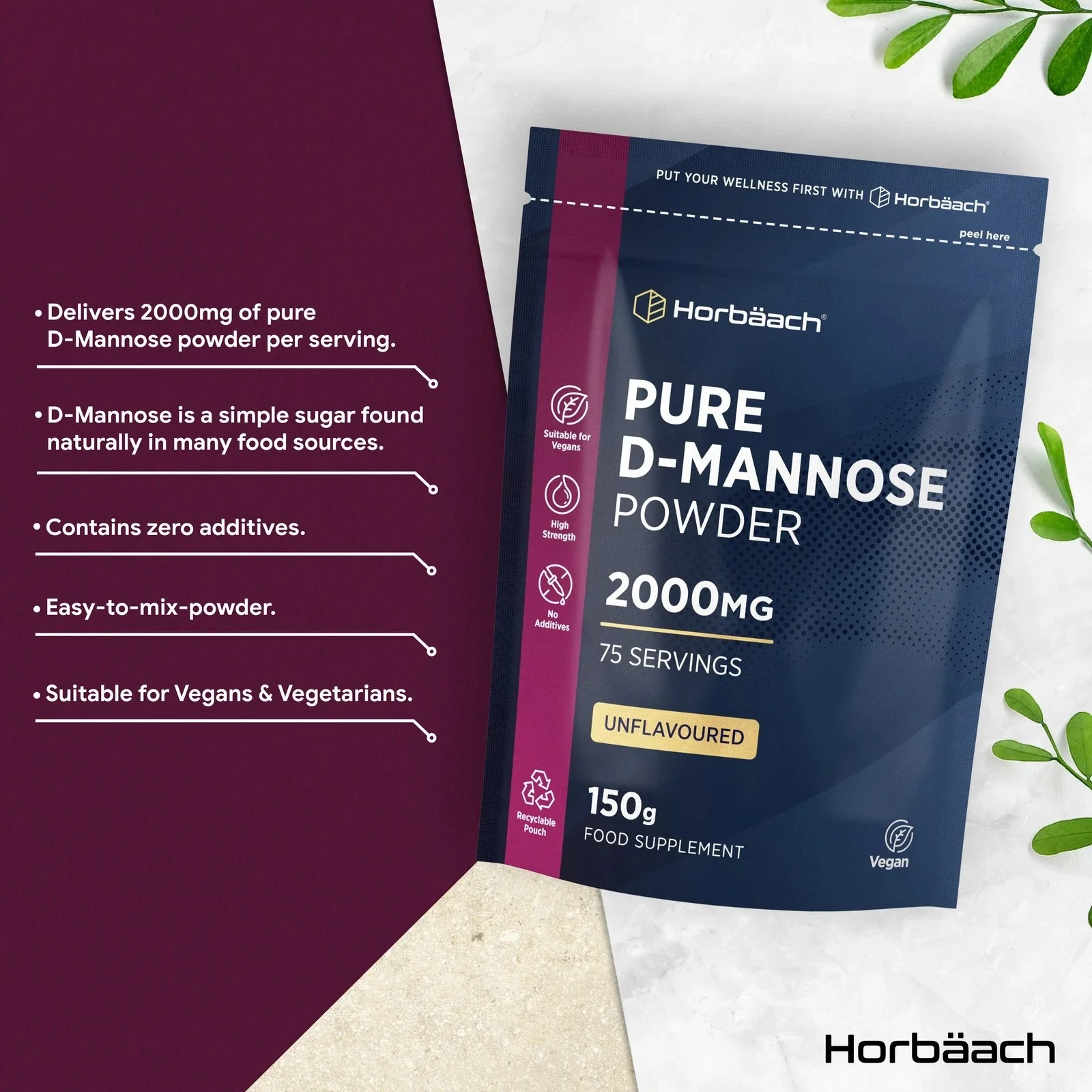 D-Mannose Powder 2000 mg | 150 g - Image 2