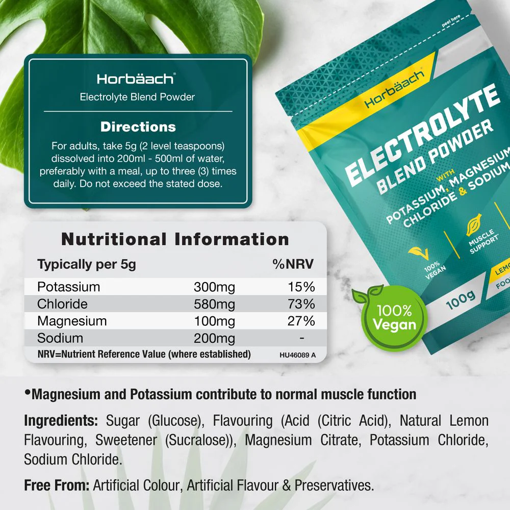 Electrolyte Powder | Lemon Flavour | 100 g - Image 3