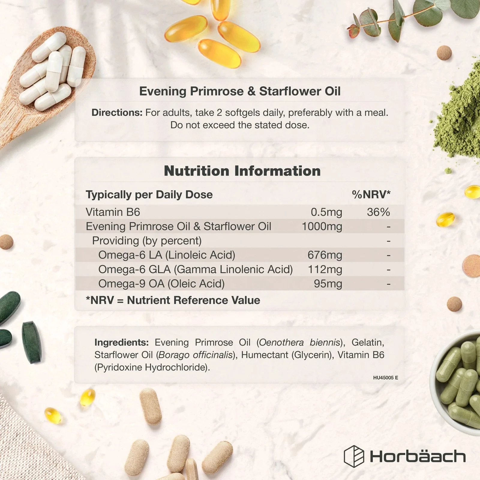 Evening Primrose and Starflower Oil 1000 mg | 60 Softgels - Image 3