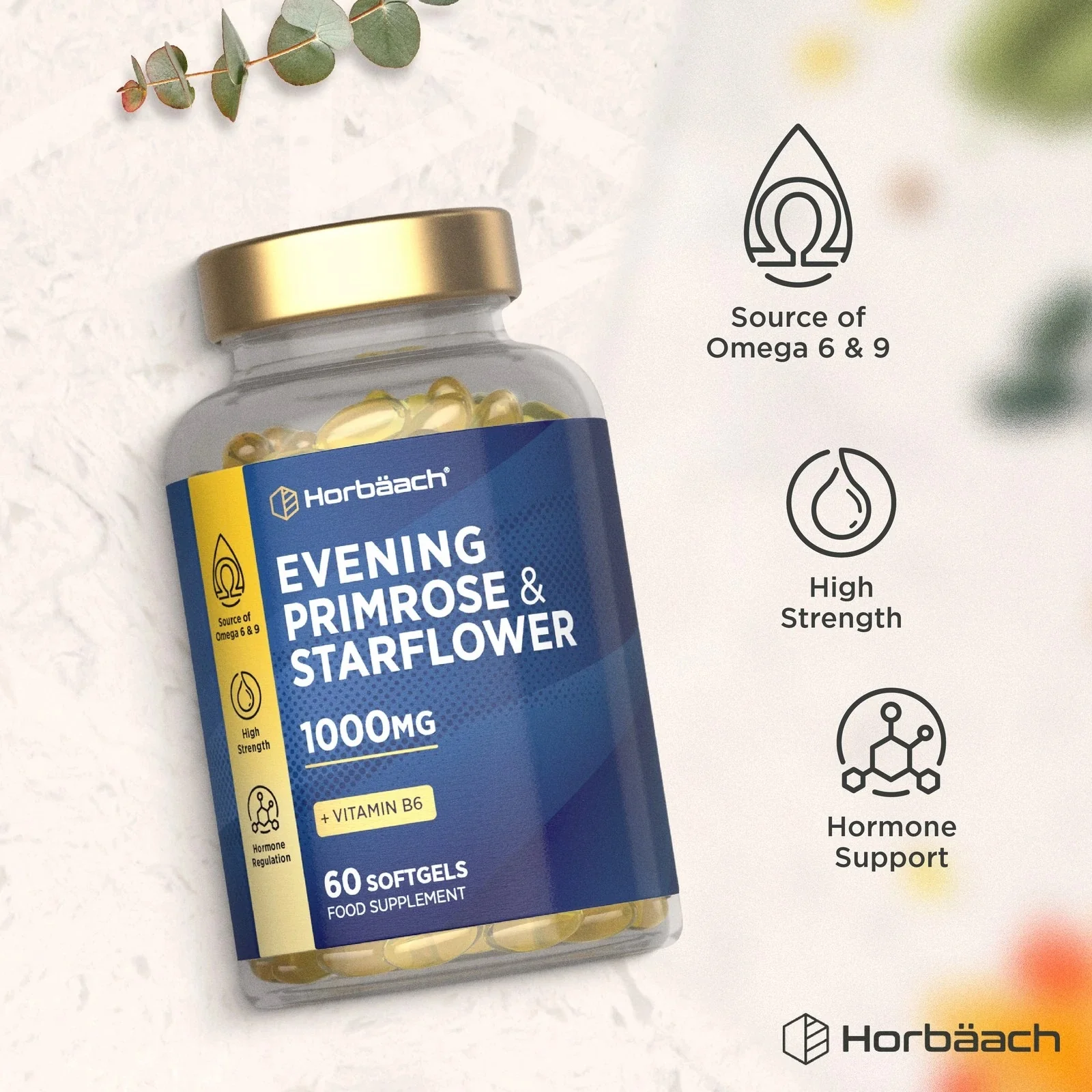 Evening Primrose and Starflower Oil 1000 mg | 60 Softgels - Image 5