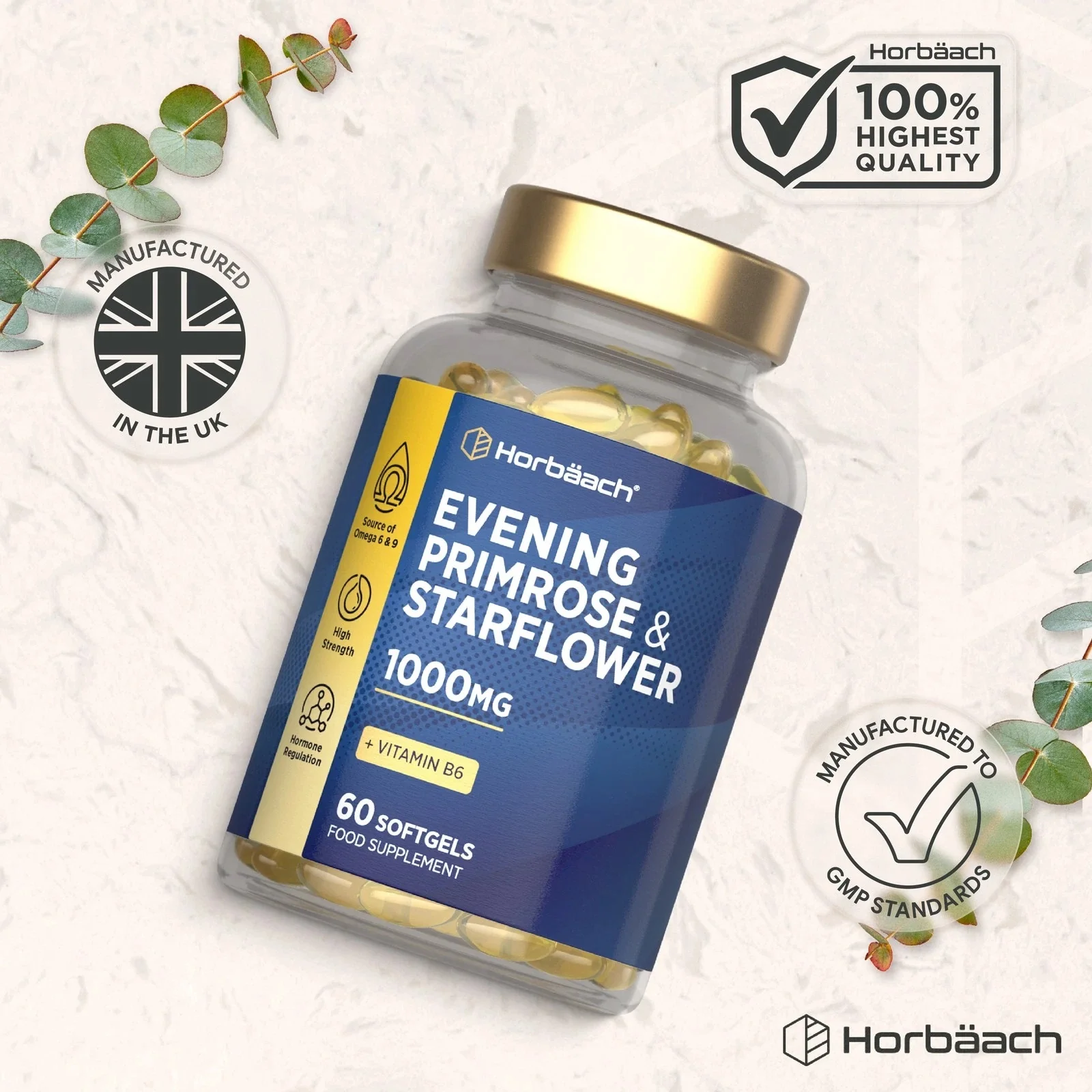 Evening Primrose and Starflower Oil 1000 mg | 60 Softgels - Image 6