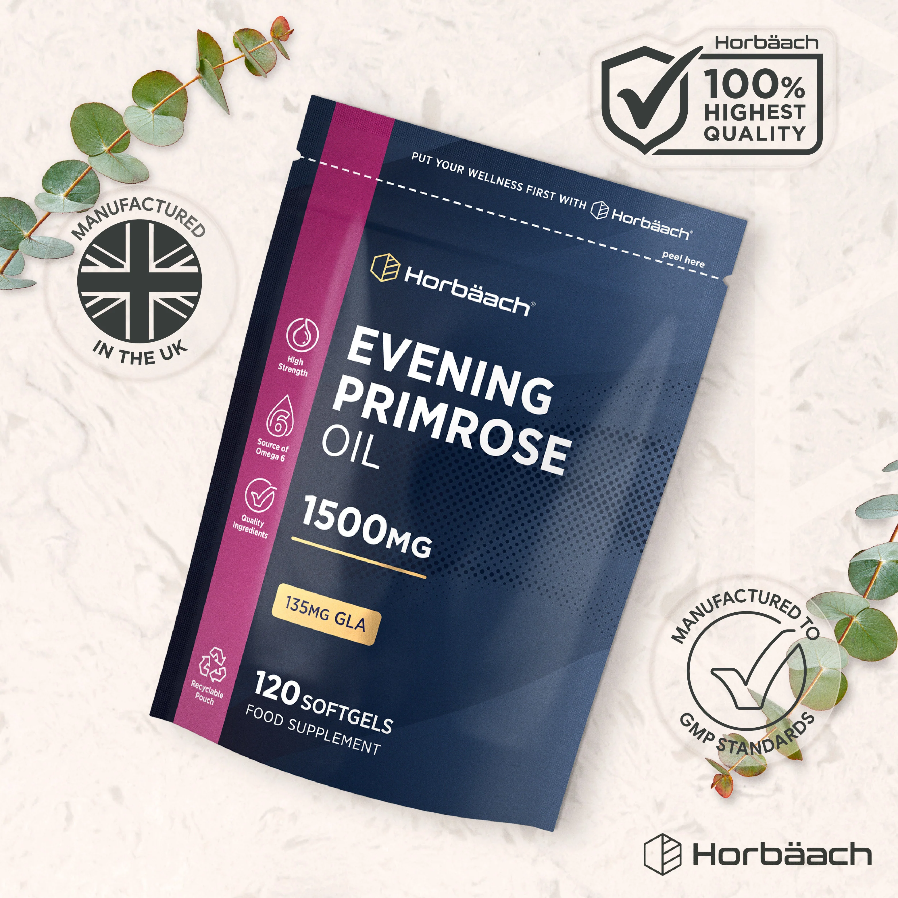 Evening Primrose Oil 1500 mg | 120 Softgels - Image 5