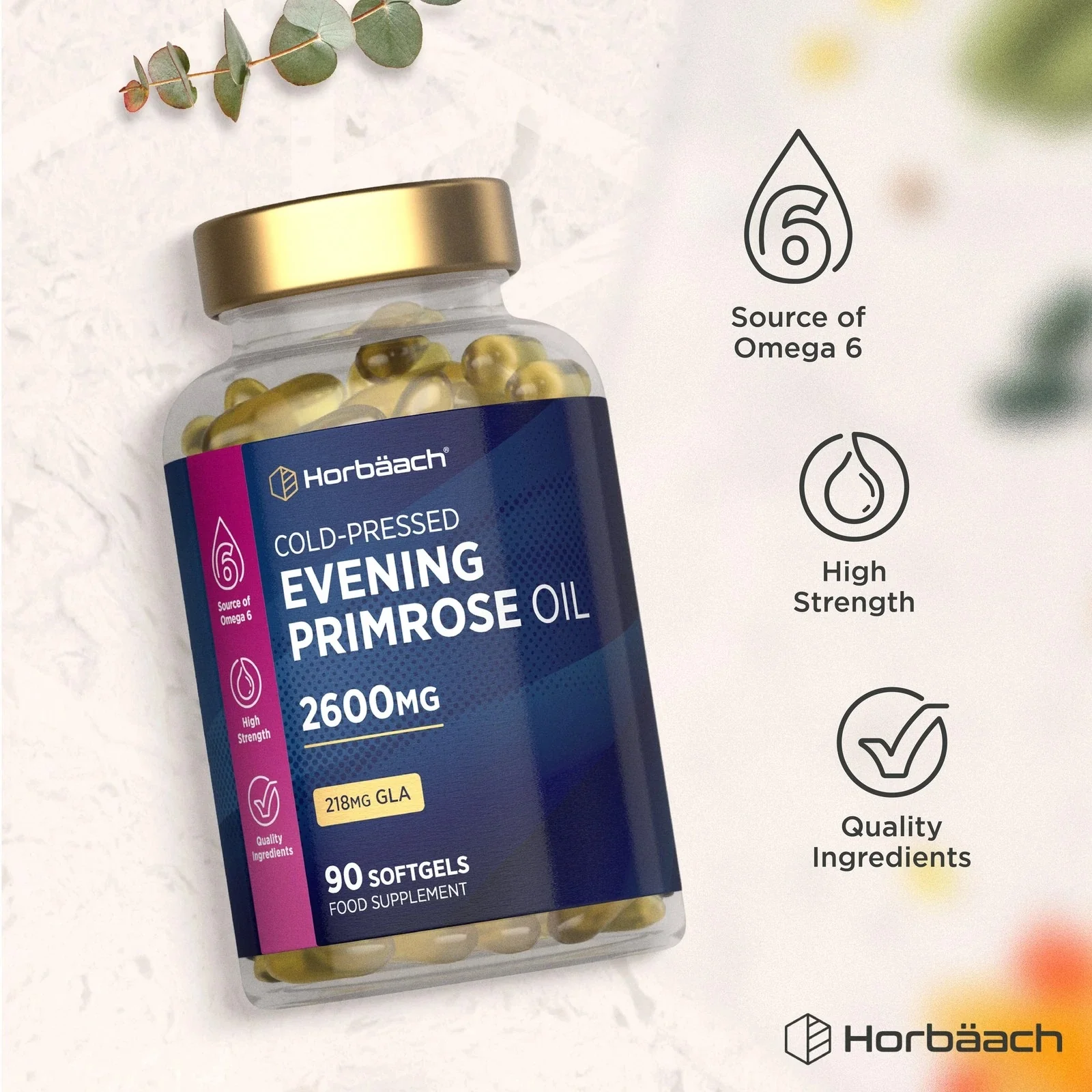 Evening Primrose Oil 2600 mg | 90 Softgels - Image 5