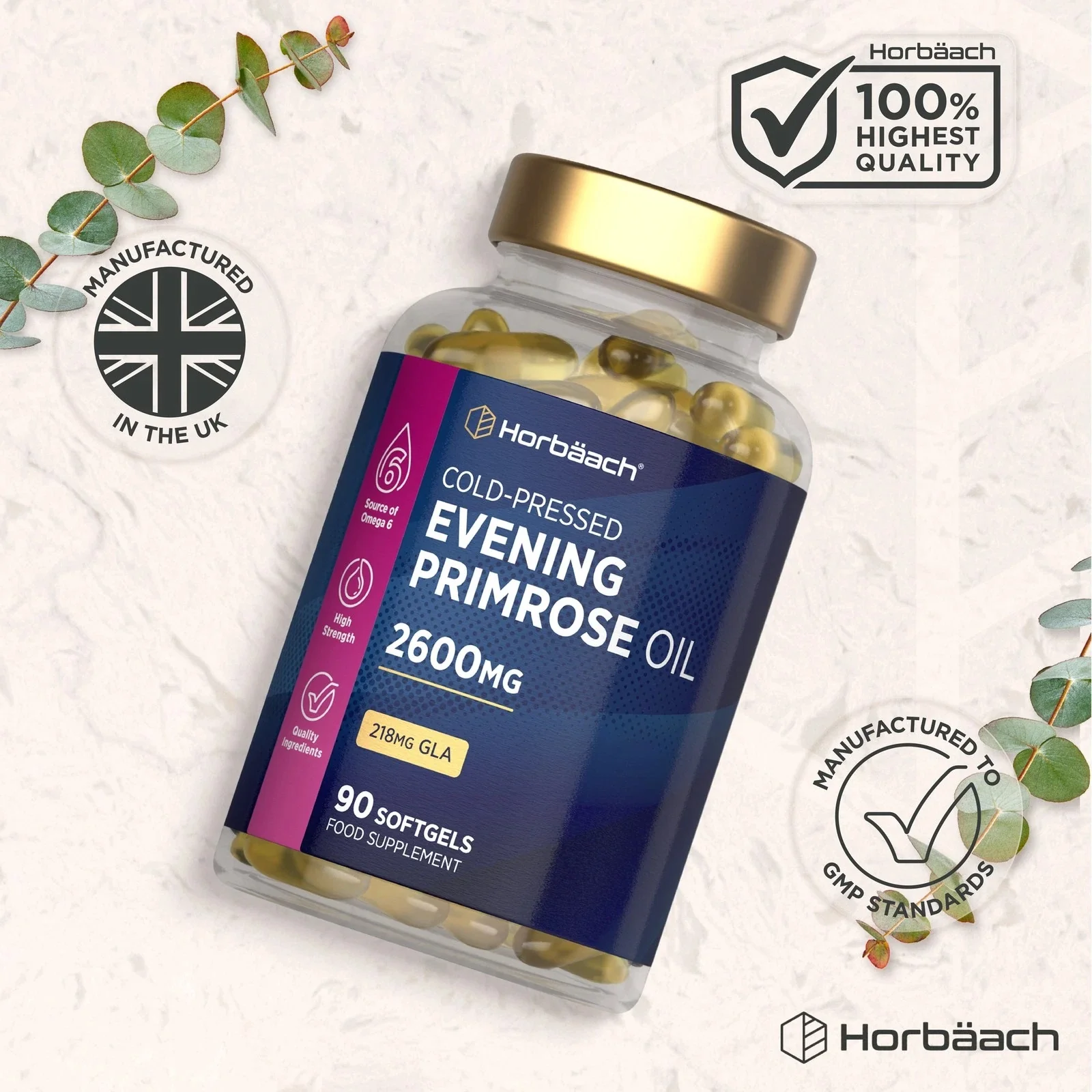 Evening Primrose Oil 2600 mg | 90 Softgels - Image 6
