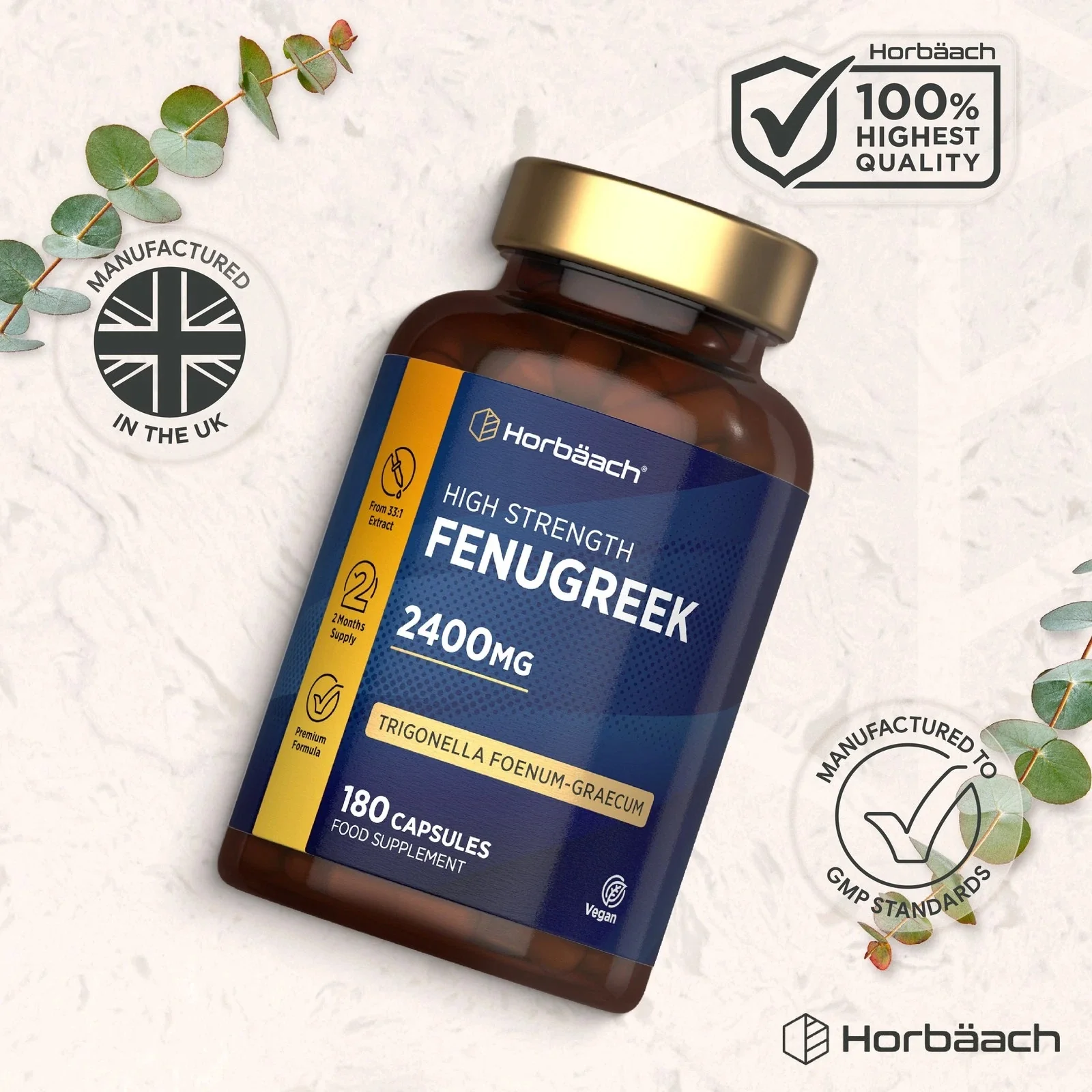 Fenugreek 2400 mg | 180 Capsules - Image 6