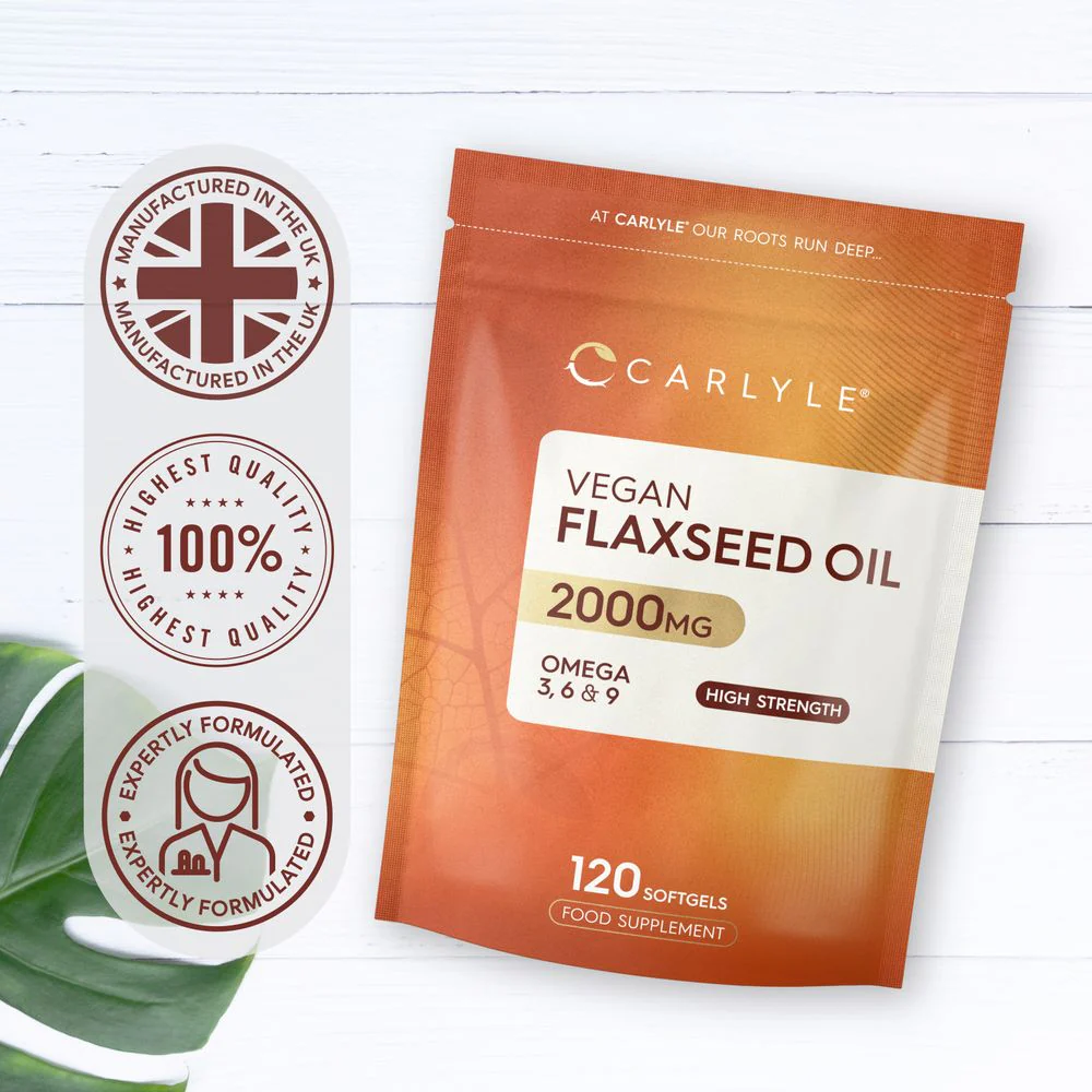 Flaxseed Oil 2000 mg | 120 Softgels - Image 8
