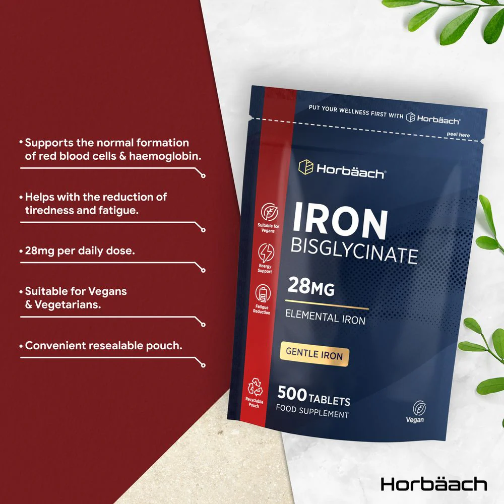 Iron Bisglycinate 28 mg | 500 Tablets - Image 2