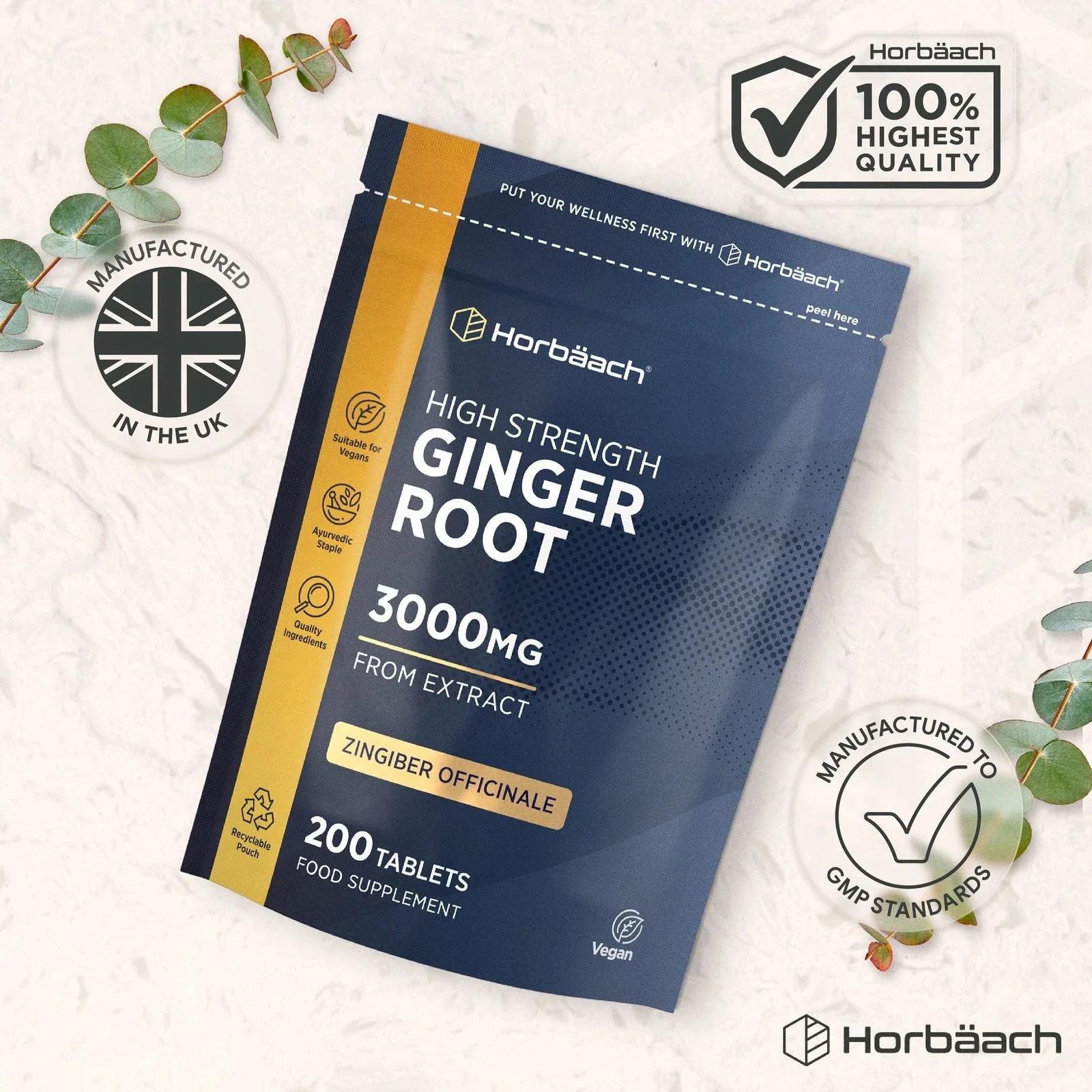 Ginger Root 3000 mg | 200 Tablets - Image 6