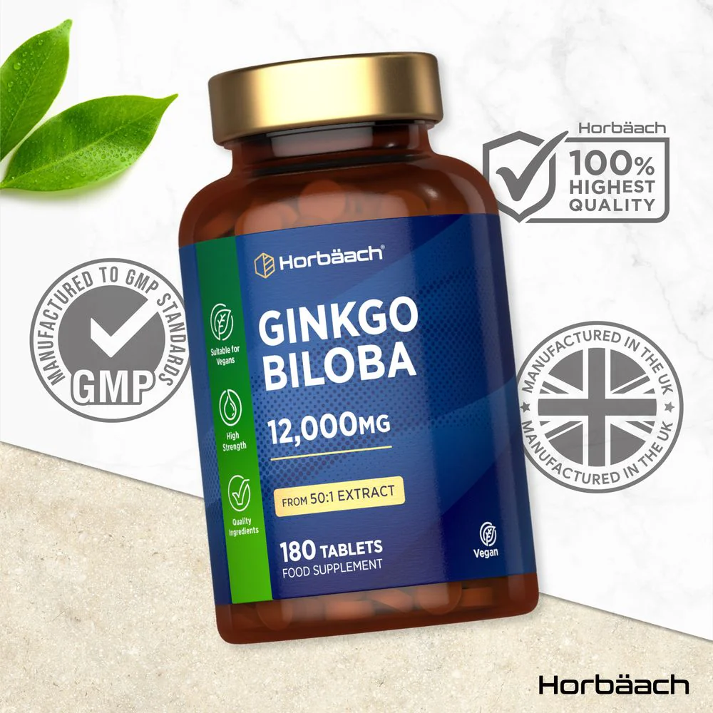 Ginkgo Biloba 12,000 mg | 180 Tablets - Image 4