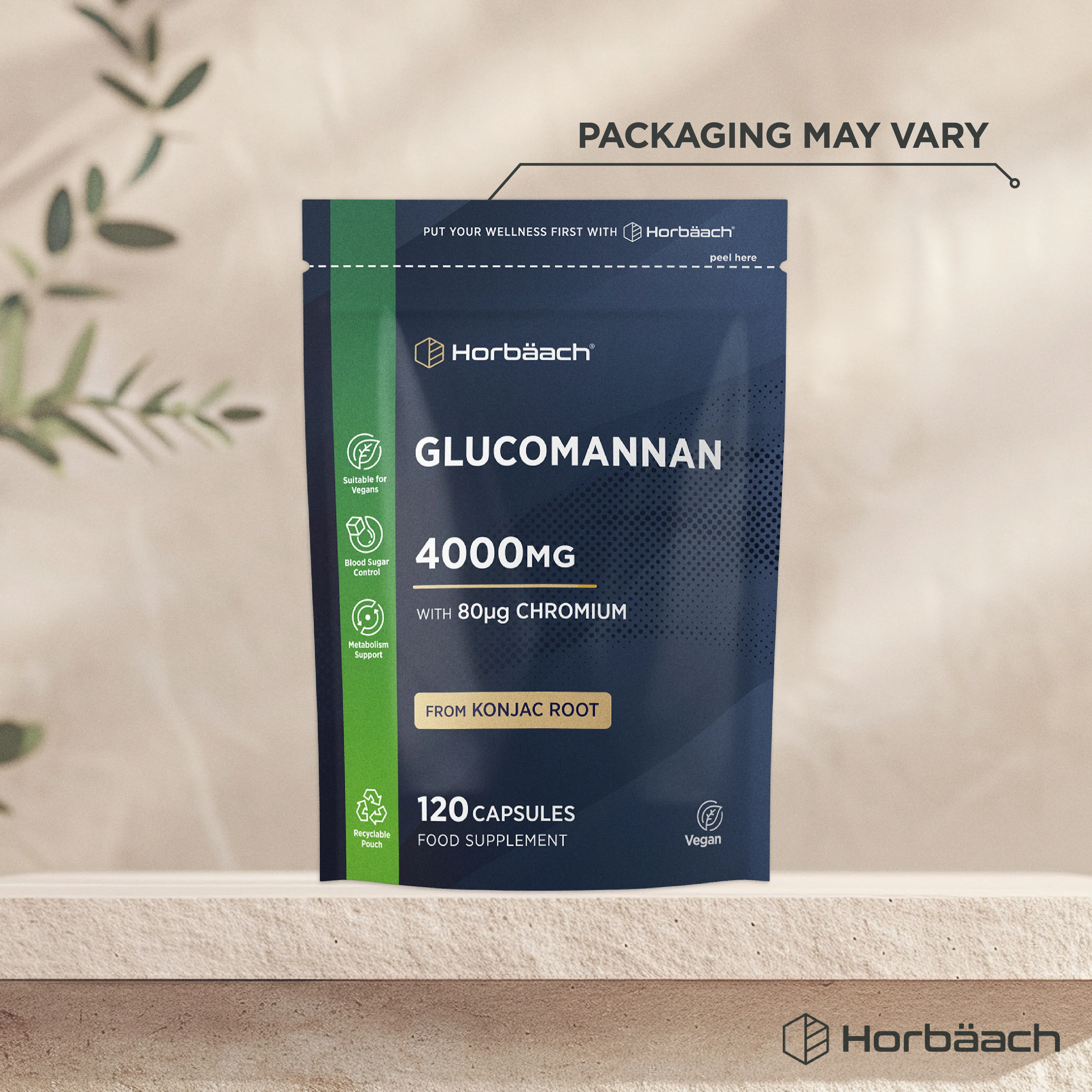 Glucomannan Capsules 4000mg | 120 Count | By Horbaach - Image 12
